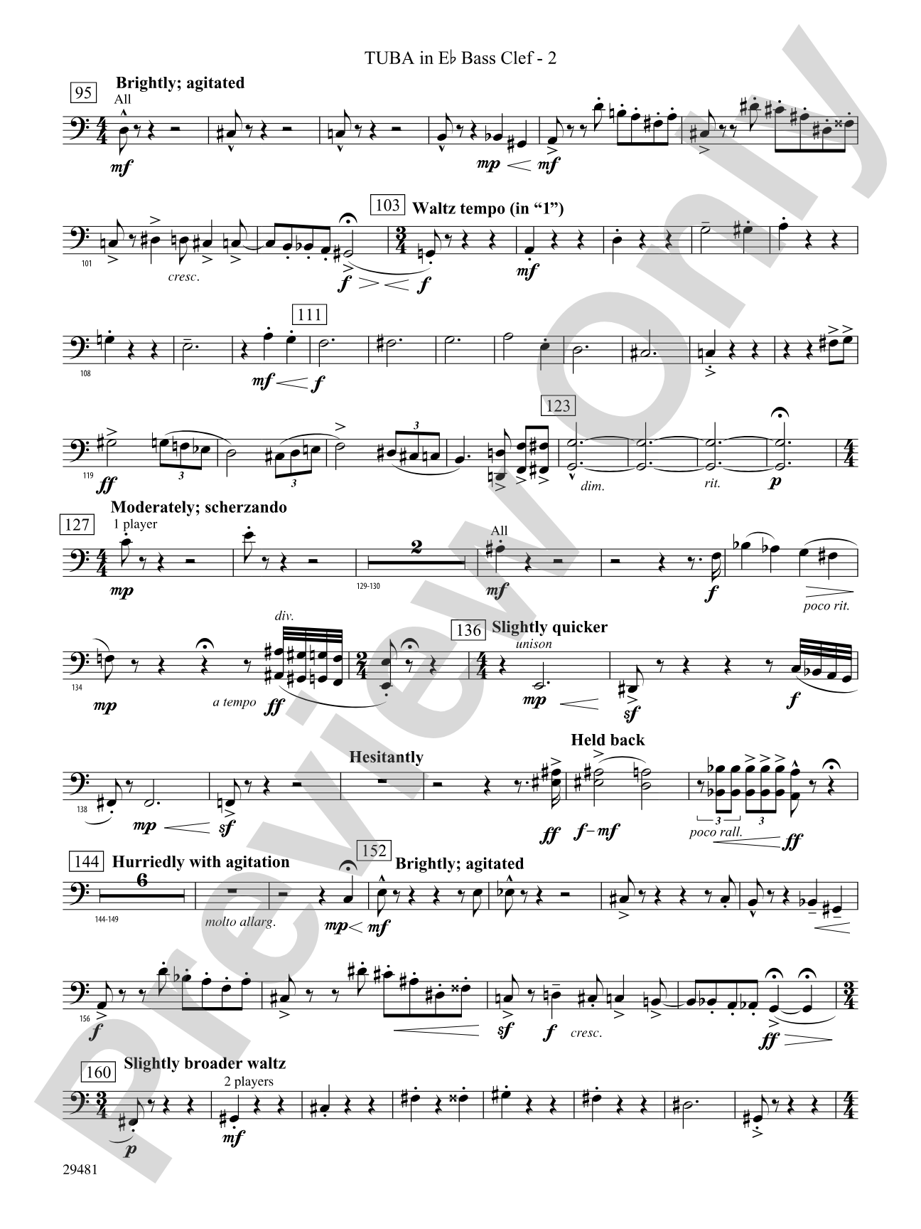 Casey at the Bat: (wp) E-flat Tuba B.C.