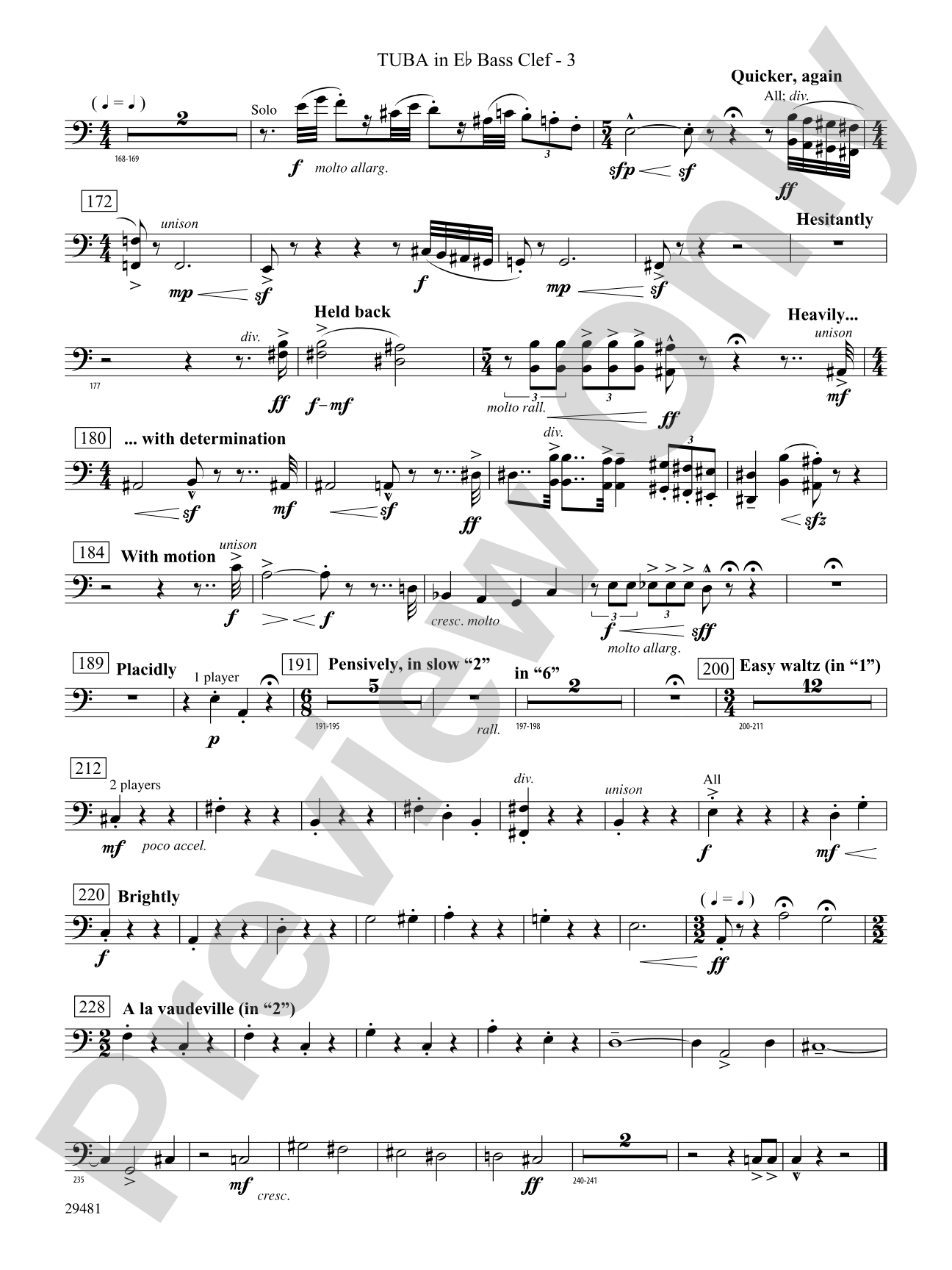 Casey at the Bat: (wp) E-flat Tuba B.C.
