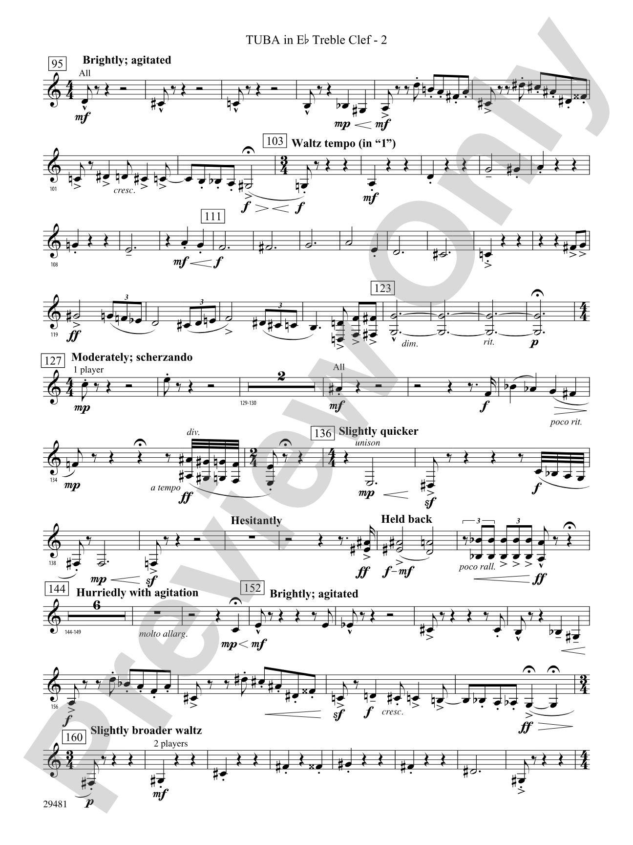 Casey at the Bat: (wp) E-flat Tuba T.C.