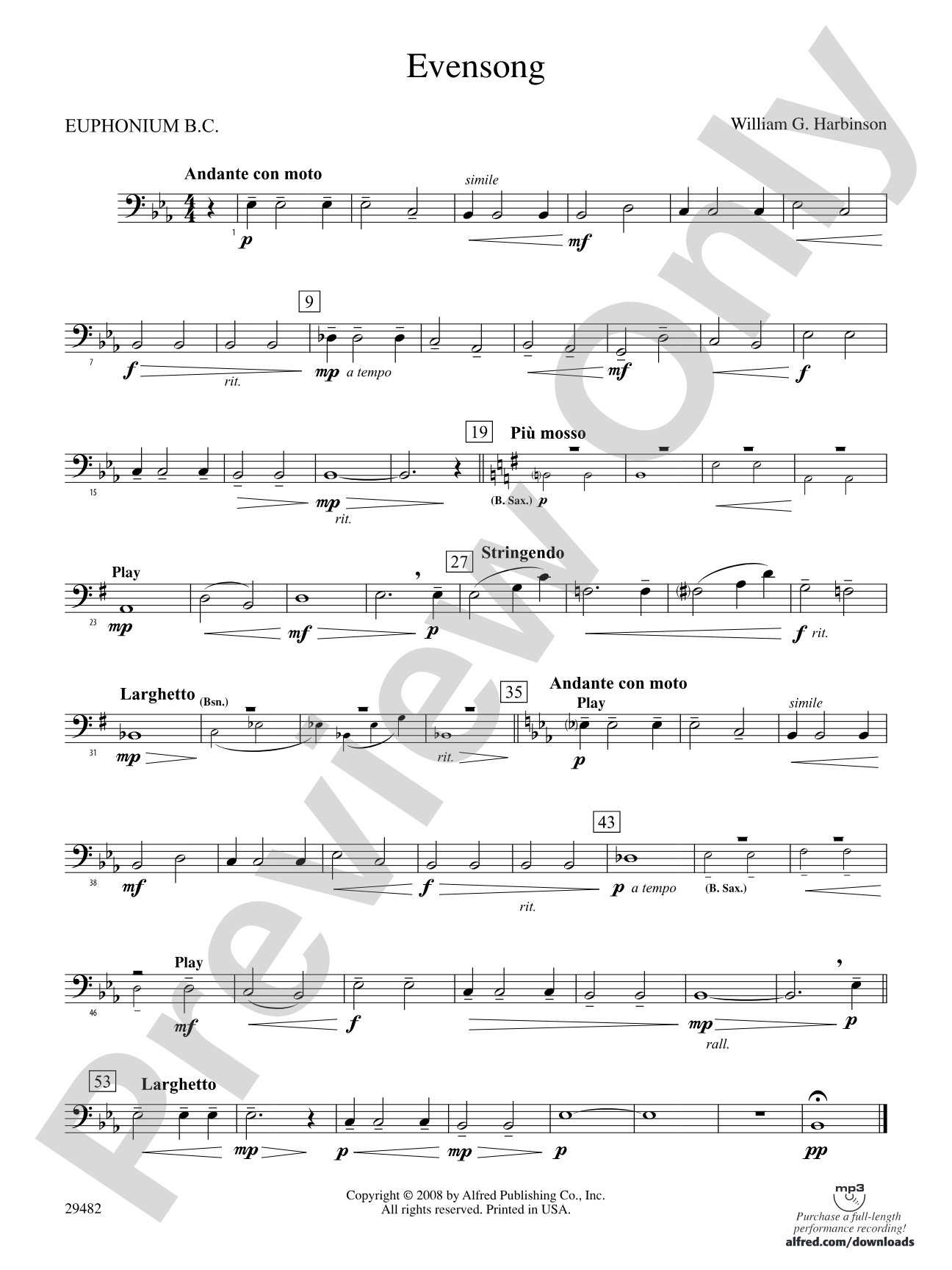Evensong: Baritone B.C.