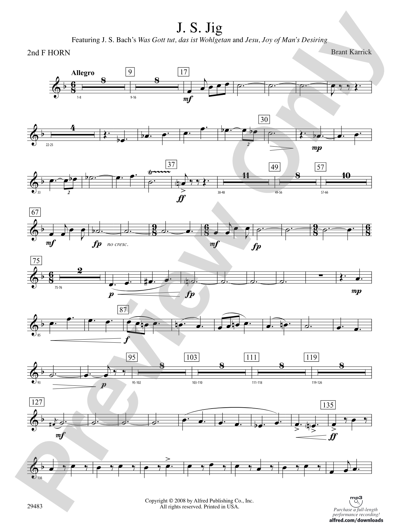J.S. Jig: 2nd F Horn