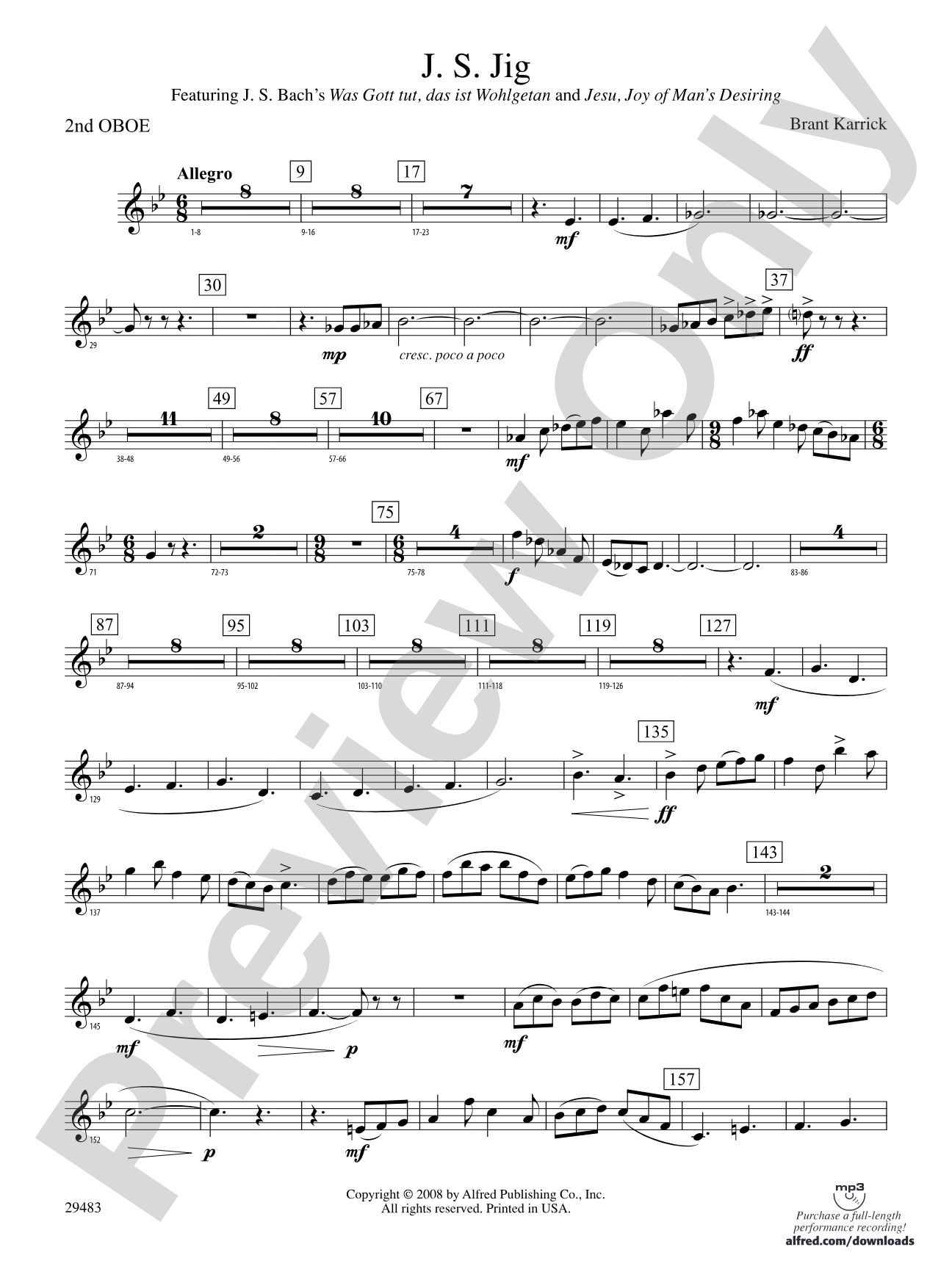 J.S. Jig: 2nd Oboe