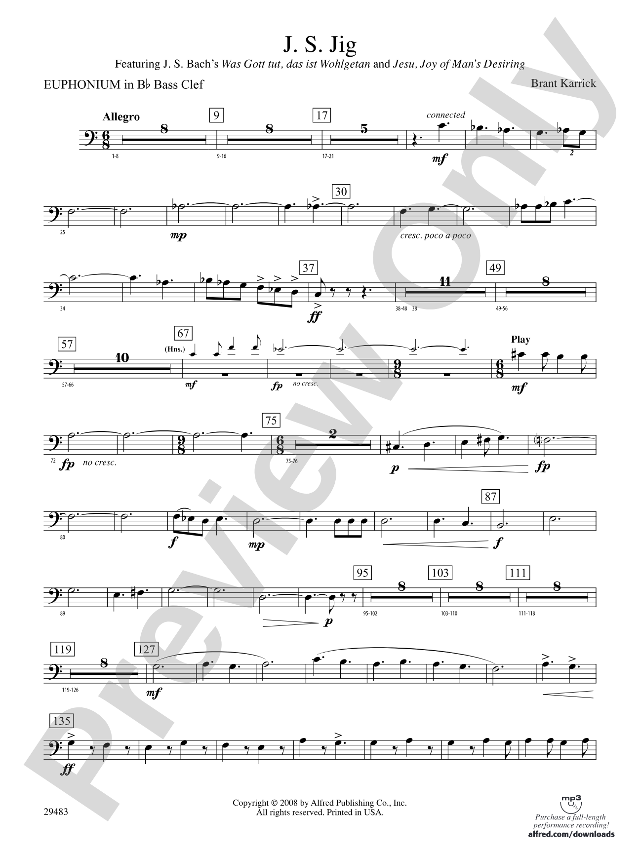 J.S. Jig: (wp) B-flat Baritone B.C.