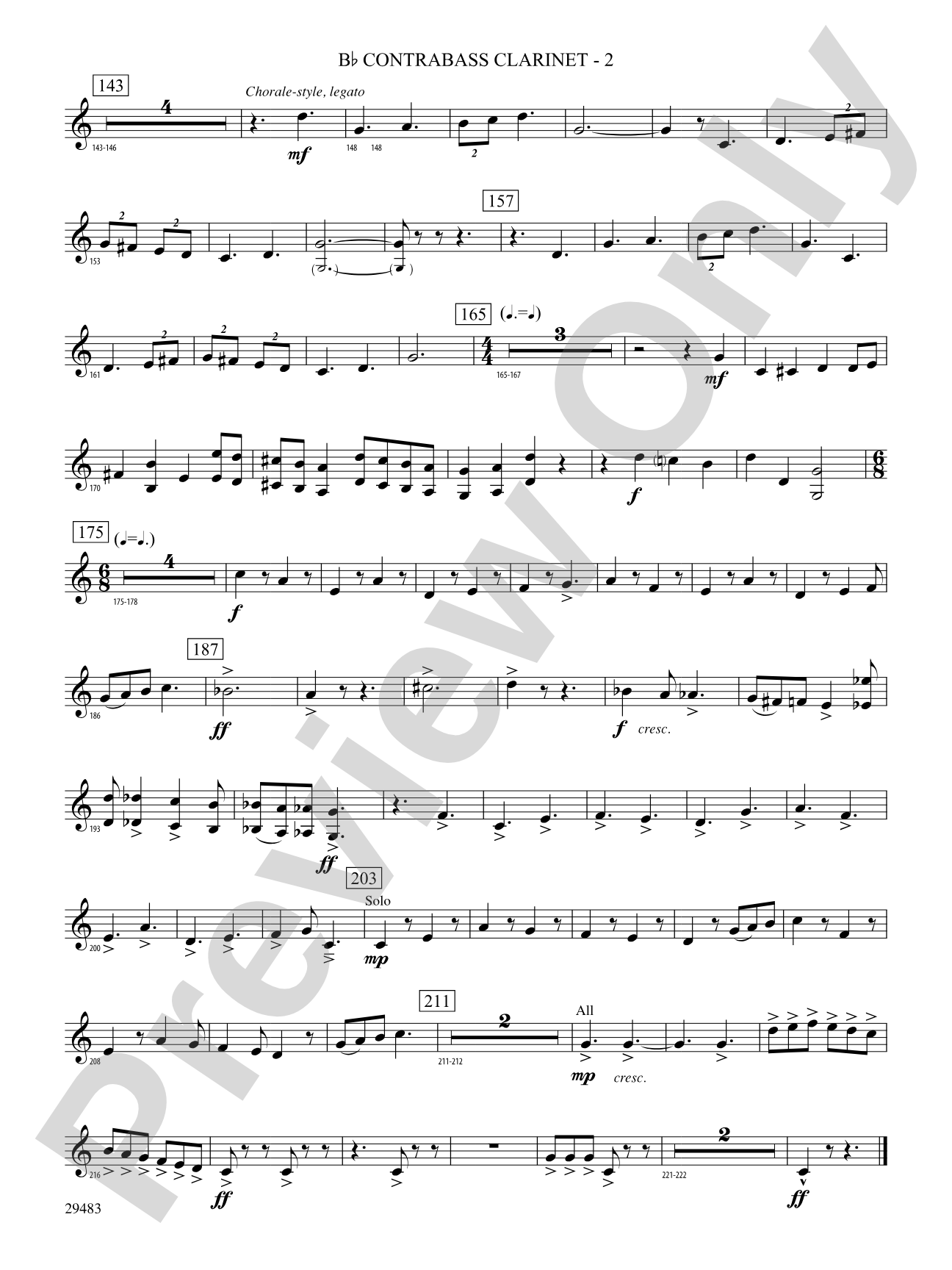 J.S. Jig: (wp) B-flat Contrabass Clarinet