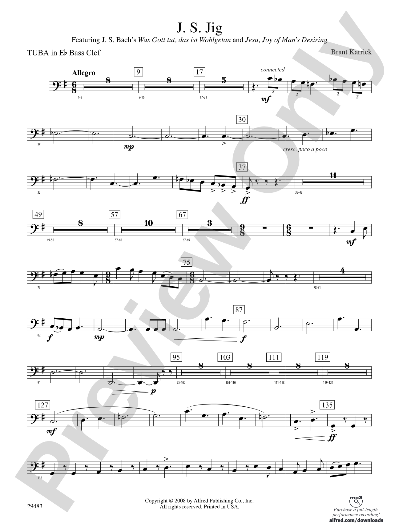 J.S. Jig: (wp) E-flat Tuba B.C.