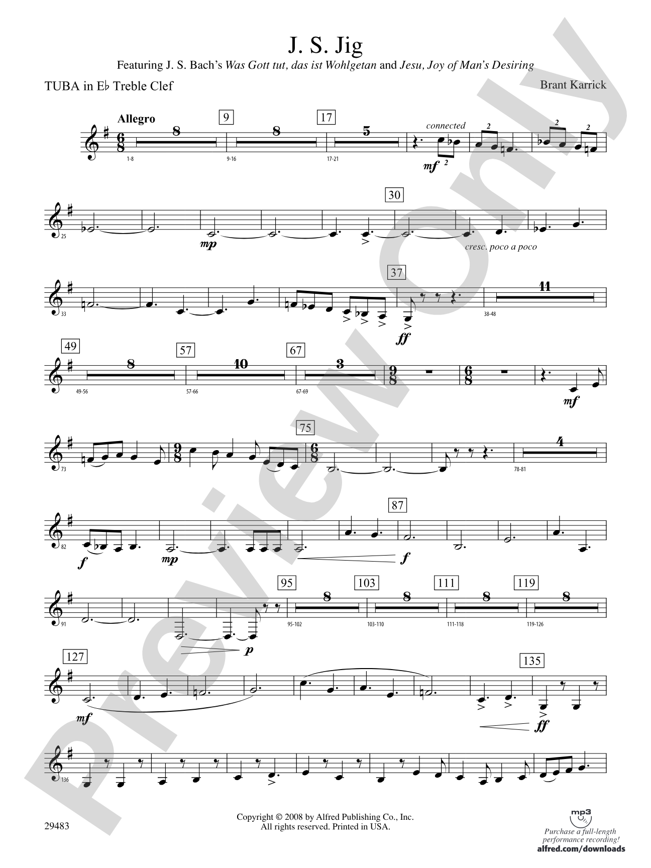 J.S. Jig: (wp) E-flat Tuba T.C.