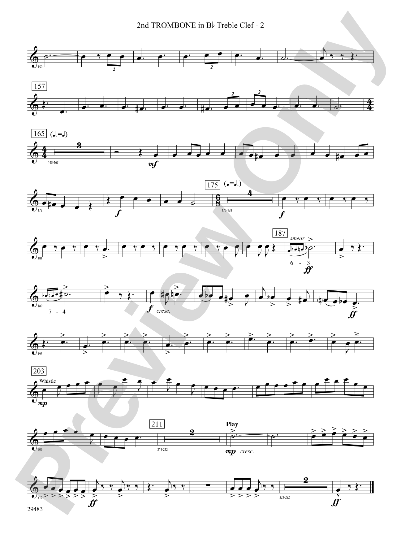 J.S. Jig: (wp) 2nd B-flat Trombone T.C.