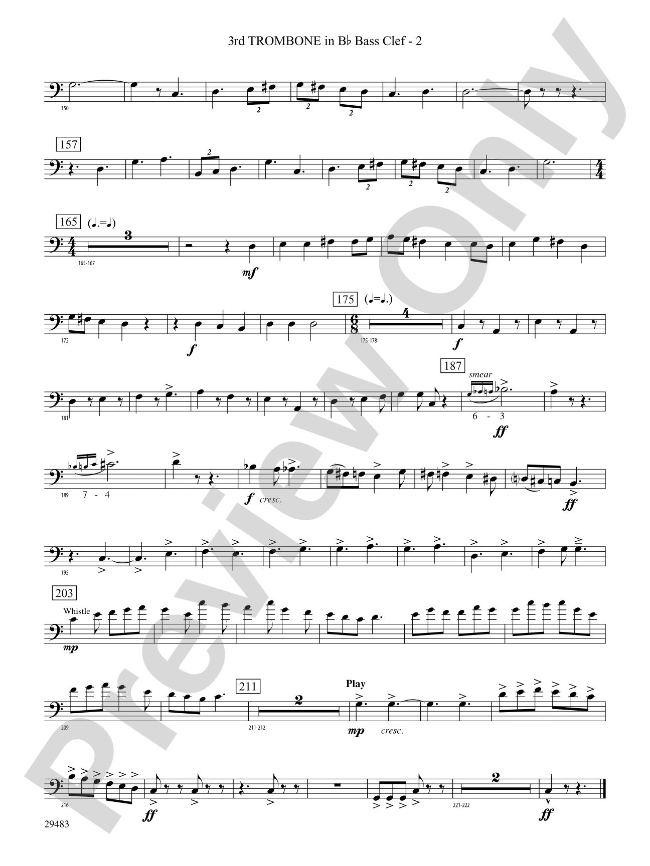 J.S. Jig: (wp) 3rd B-flat Trombone B.C.
