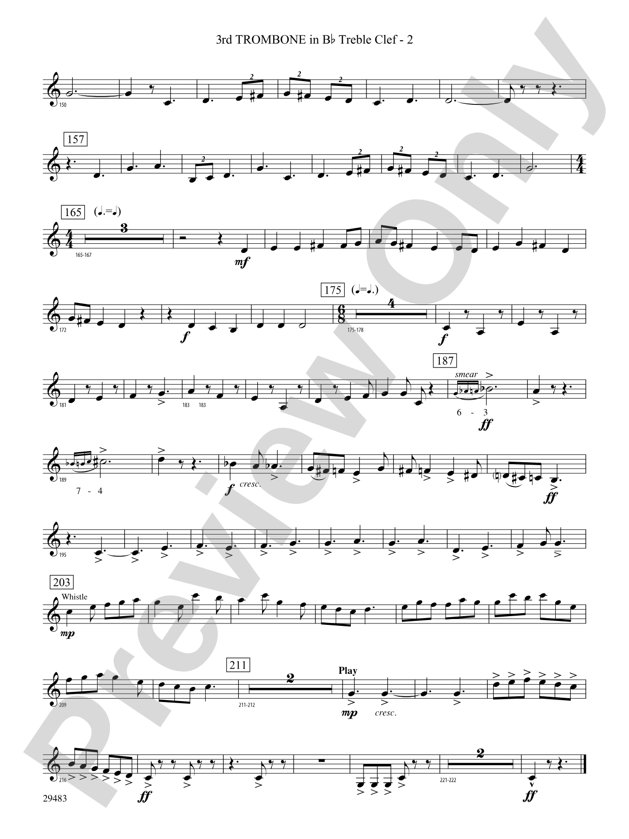 J.S. Jig: (wp) 3rd B-flat Trombone T.C.