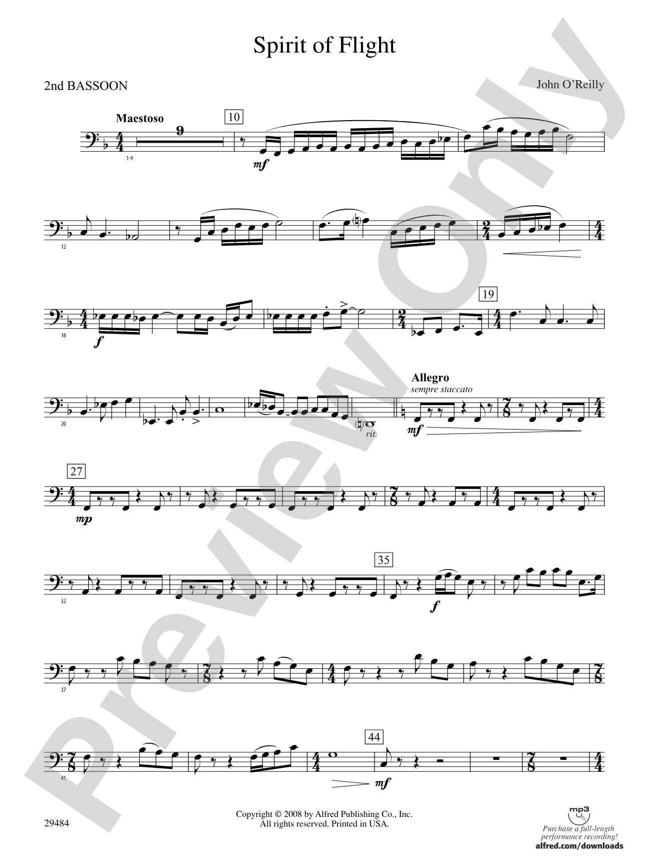 Spirit of Flight: 2nd Bassoon