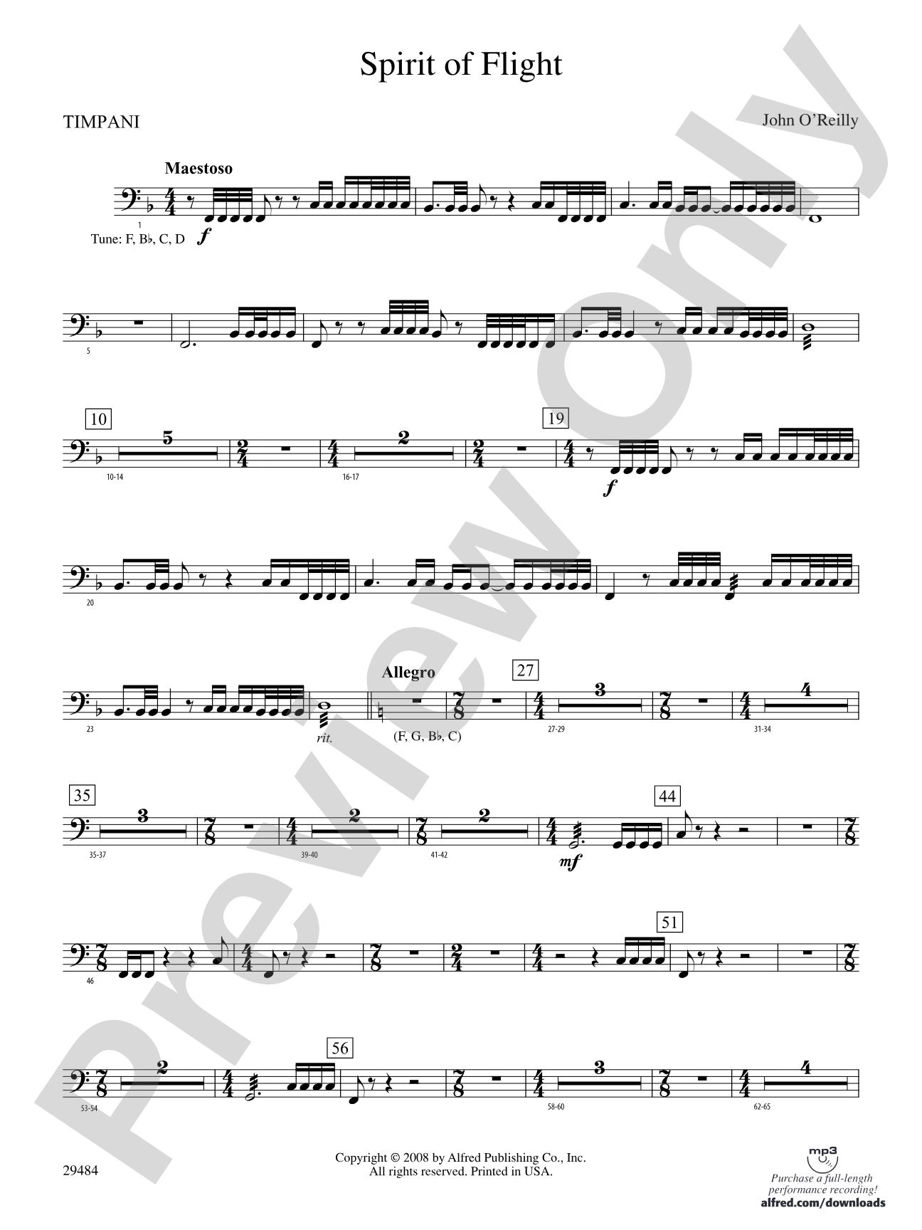 Spirit of Flight: Timpani