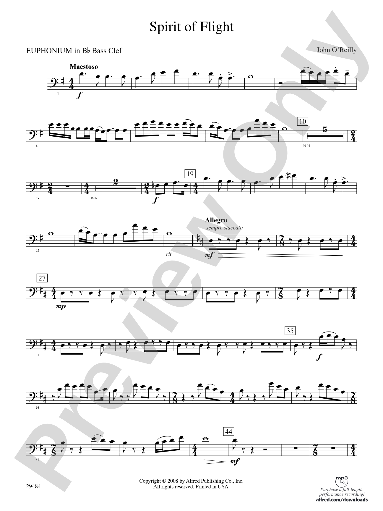 Spirit of Flight: (wp) B-flat Baritone B.C.