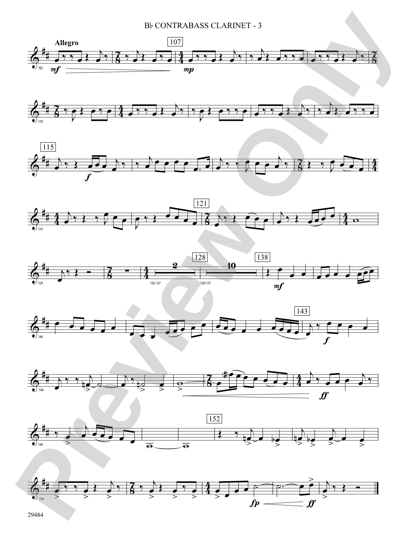 Spirit of Flight: (wp) B-flat Contrabass Clarinet