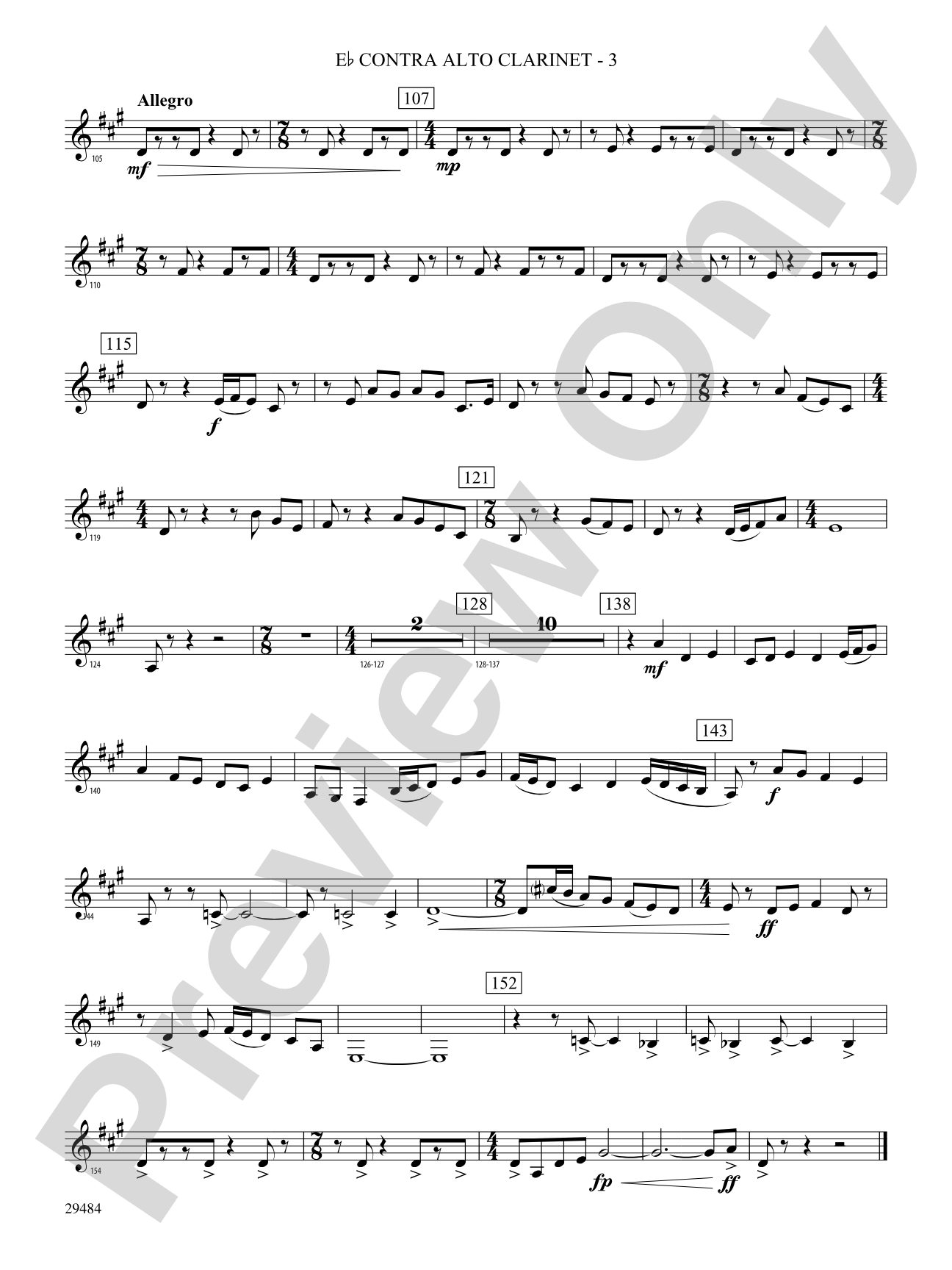 Spirit of Flight: (wp) E-flat Contrabass Clarinet