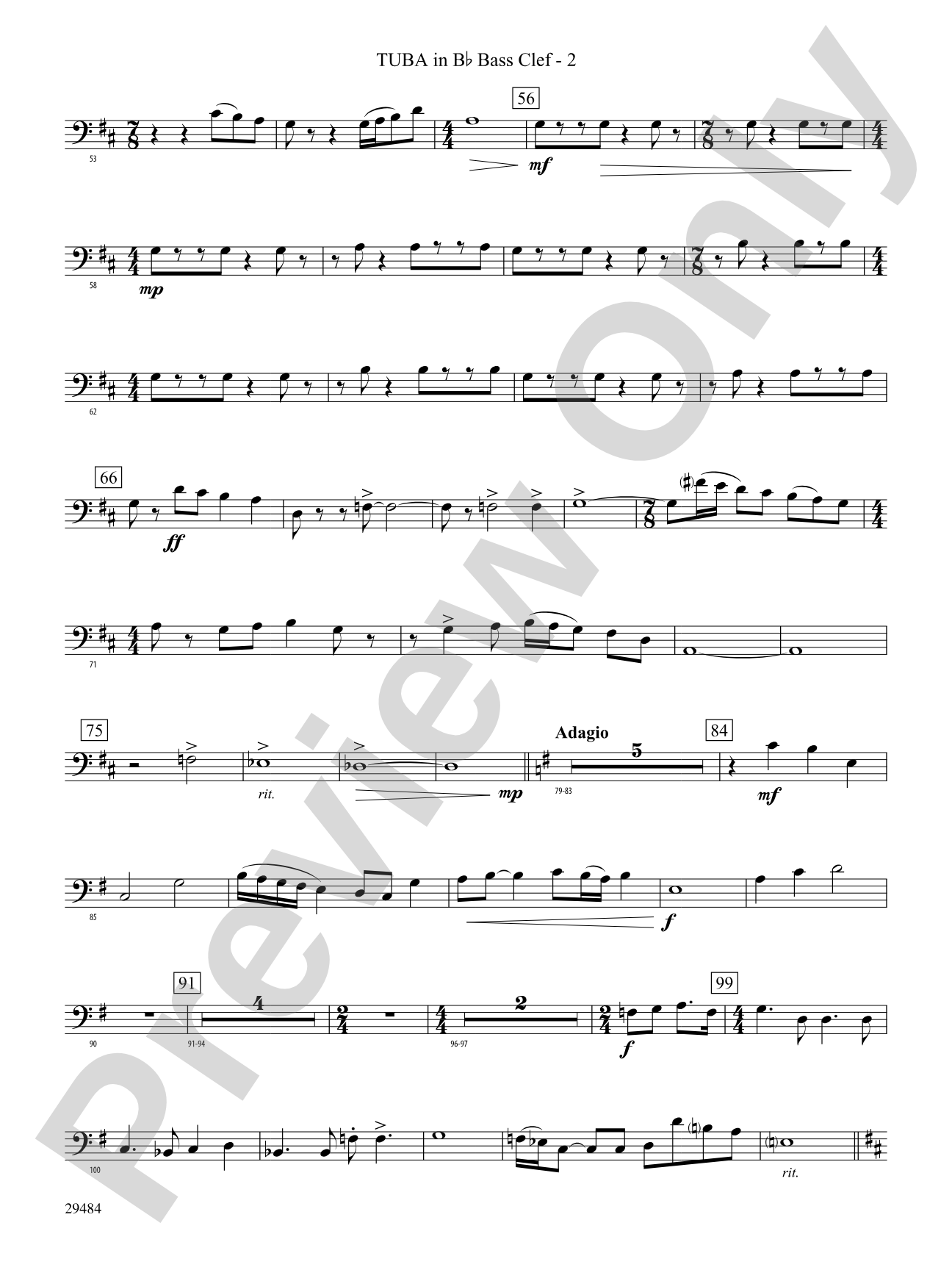 Spirit of Flight: (wp) B-flat Tuba B.C.