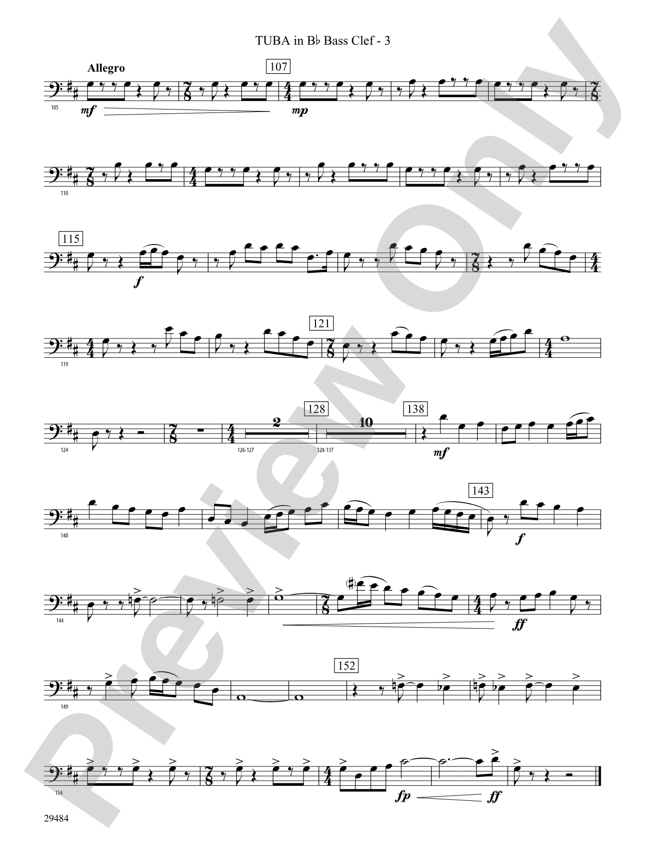 Spirit of Flight: (wp) B-flat Tuba B.C.