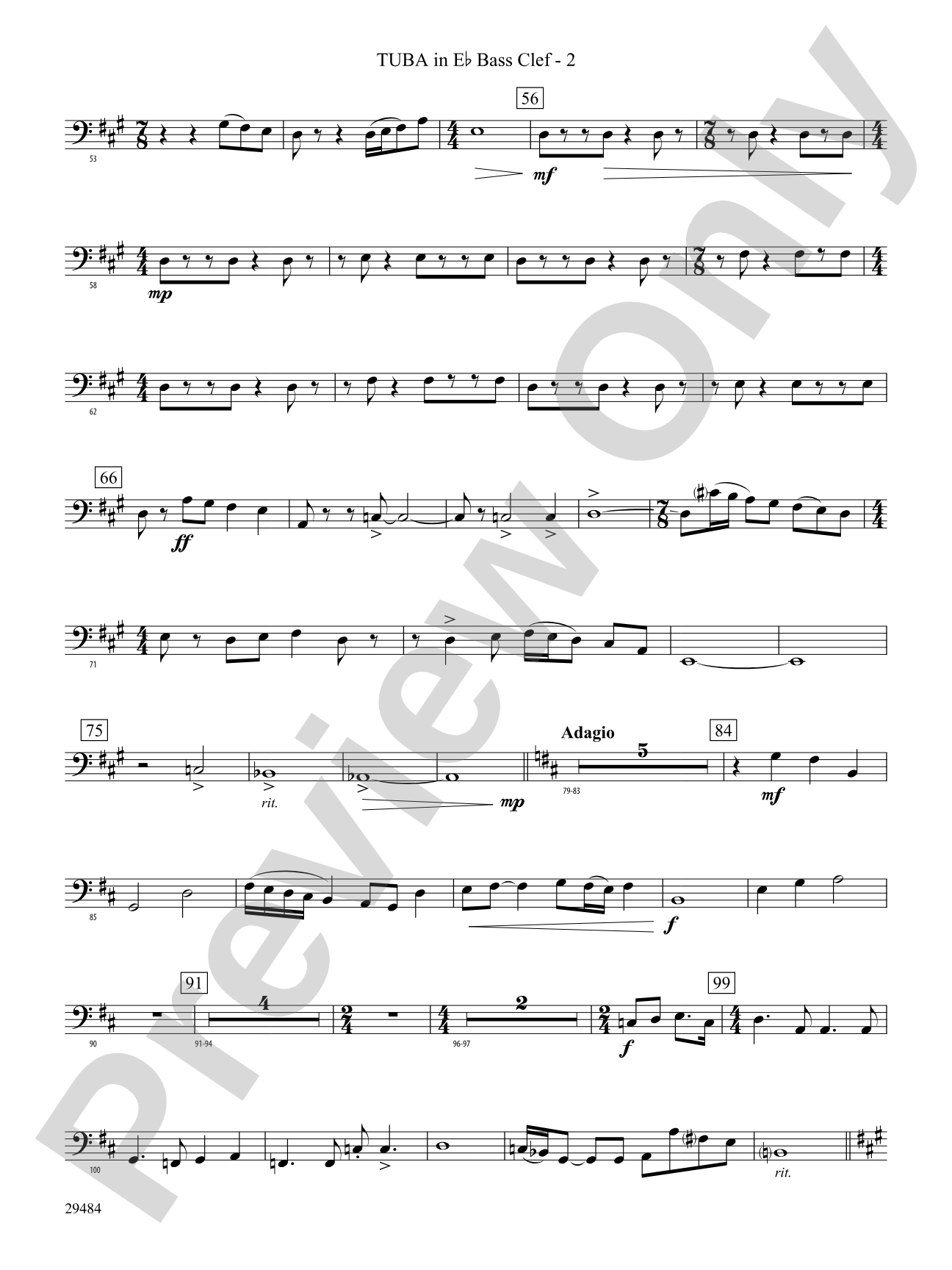 Spirit of Flight: (wp) E-flat Tuba B.C.