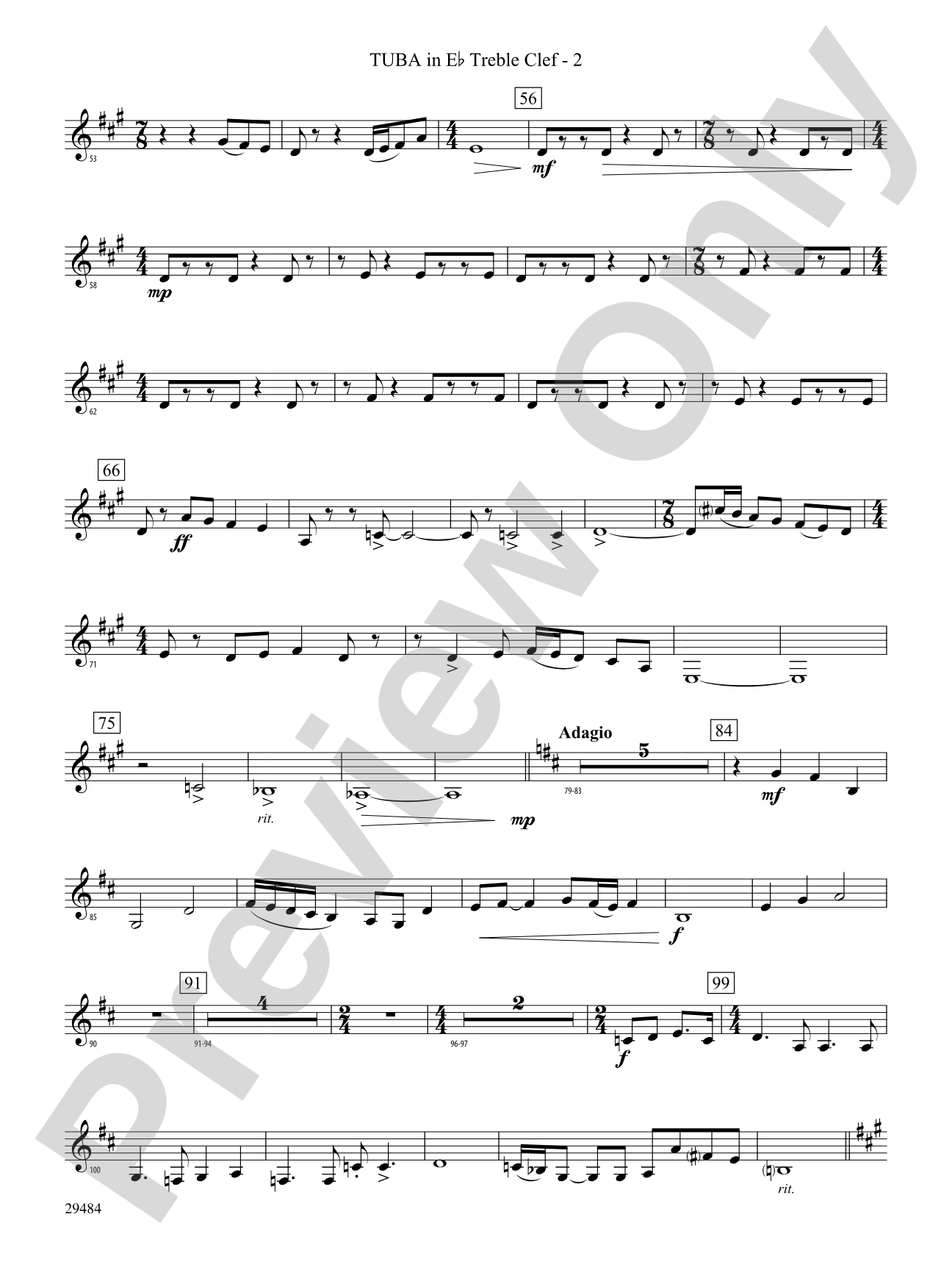 Spirit of Flight: (wp) E-flat Tuba T.C.