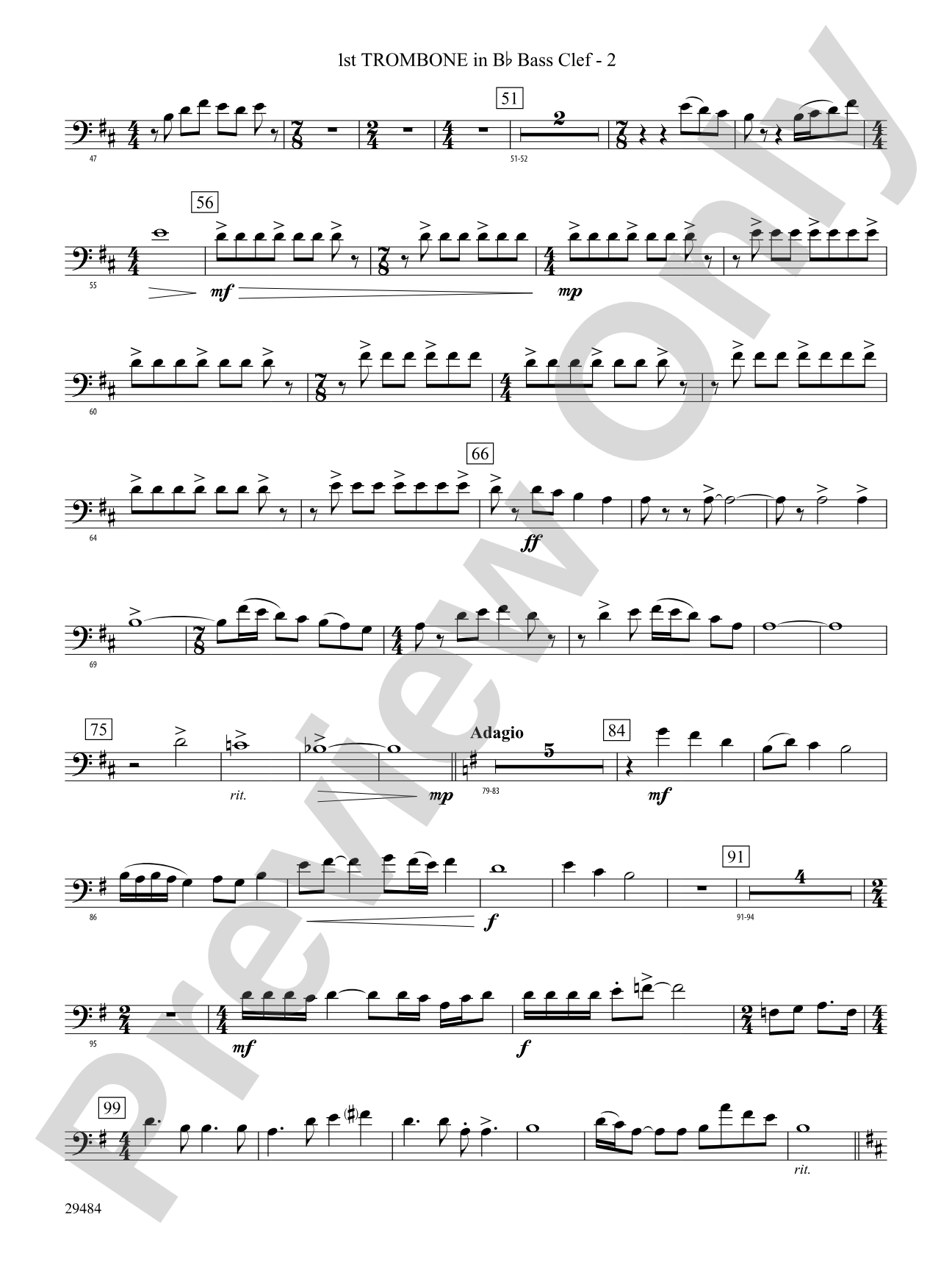 Spirit of Flight: (wp) 1st B-flat Trombone B.C.