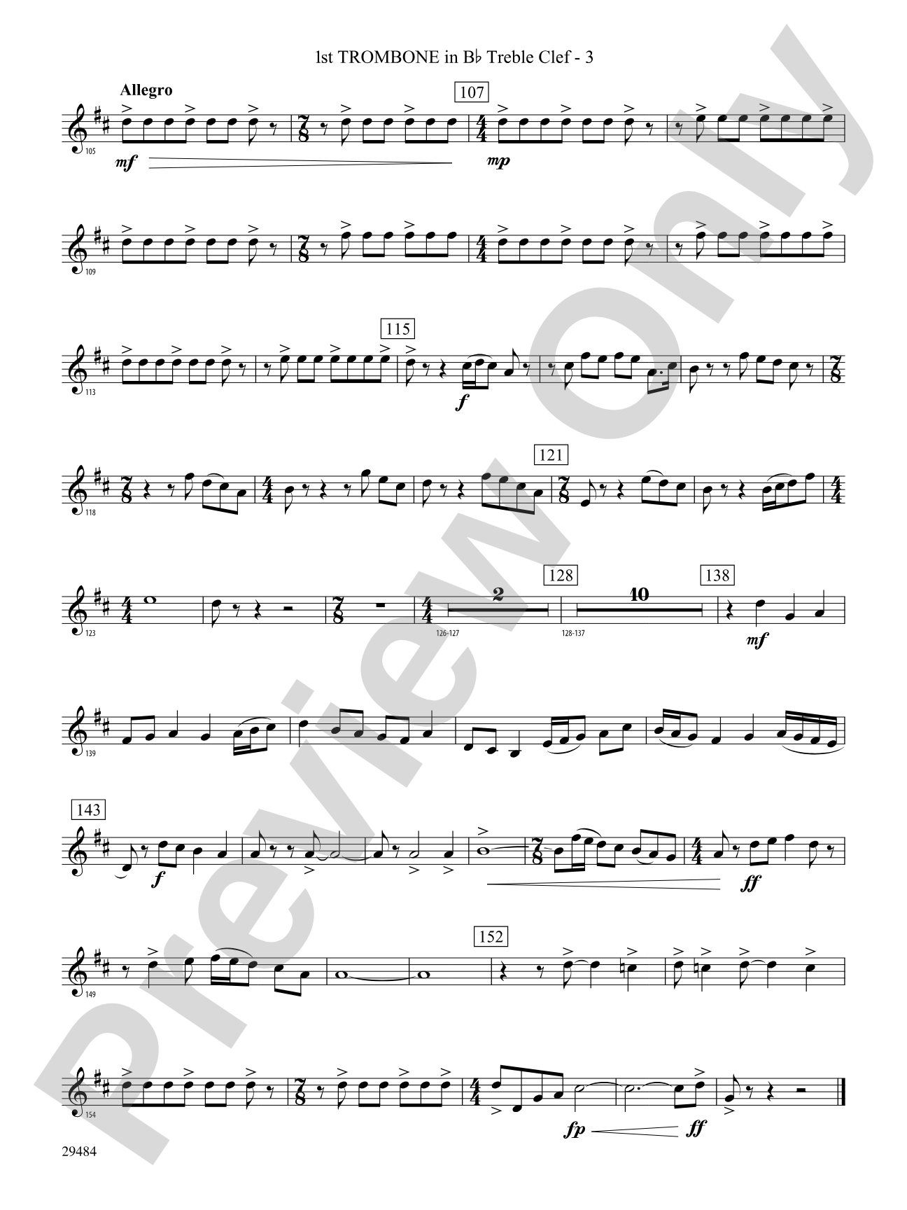 Spirit of Flight: (wp) 1st B-flat Trombone T.C.