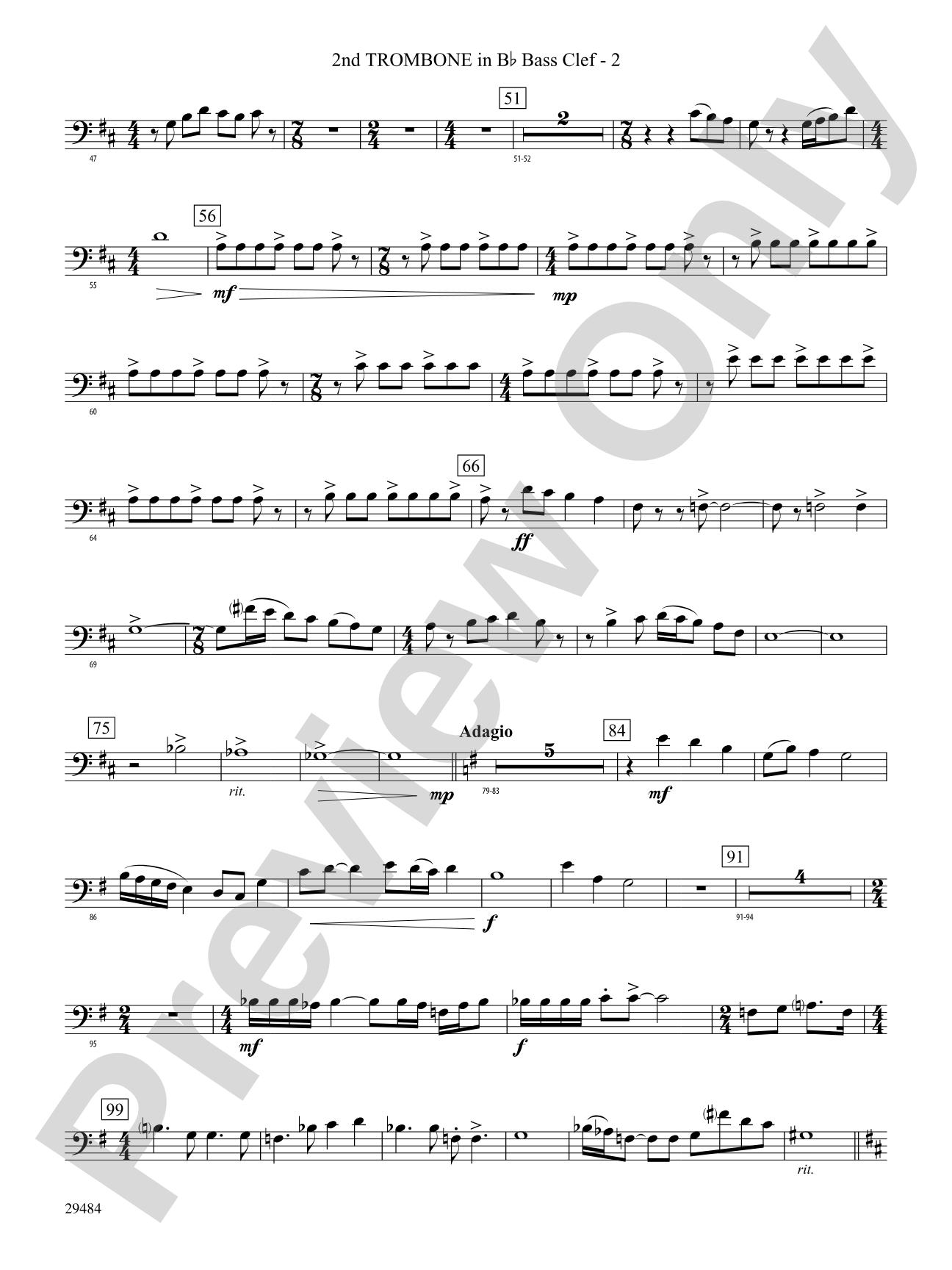 Spirit of Flight: (wp) 2nd B-flat Trombone B.C.
