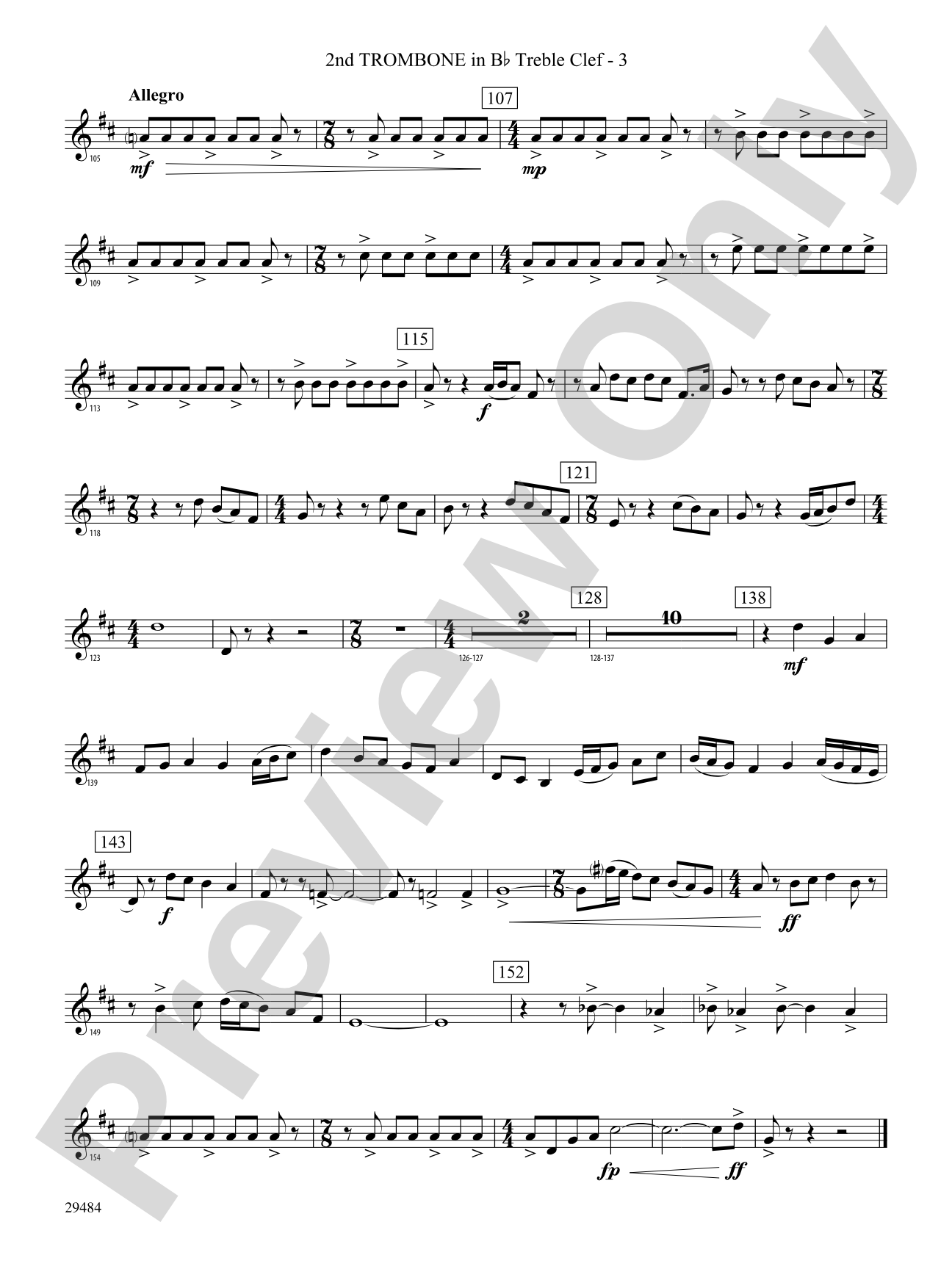 Spirit of Flight: (wp) 2nd B-flat Trombone T.C.