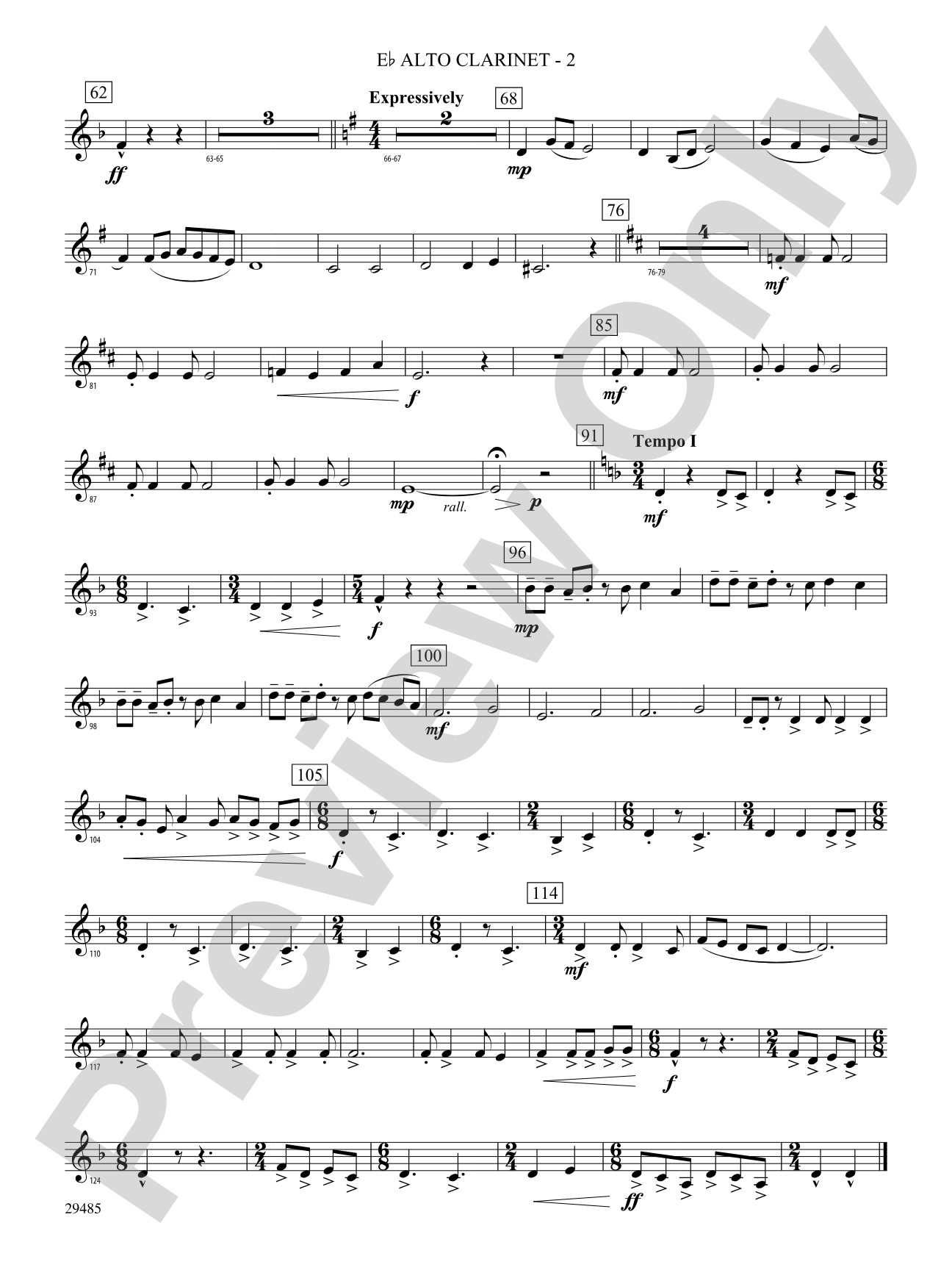 McKenzie River Quest: (wp) E-flat Alto Clarinet