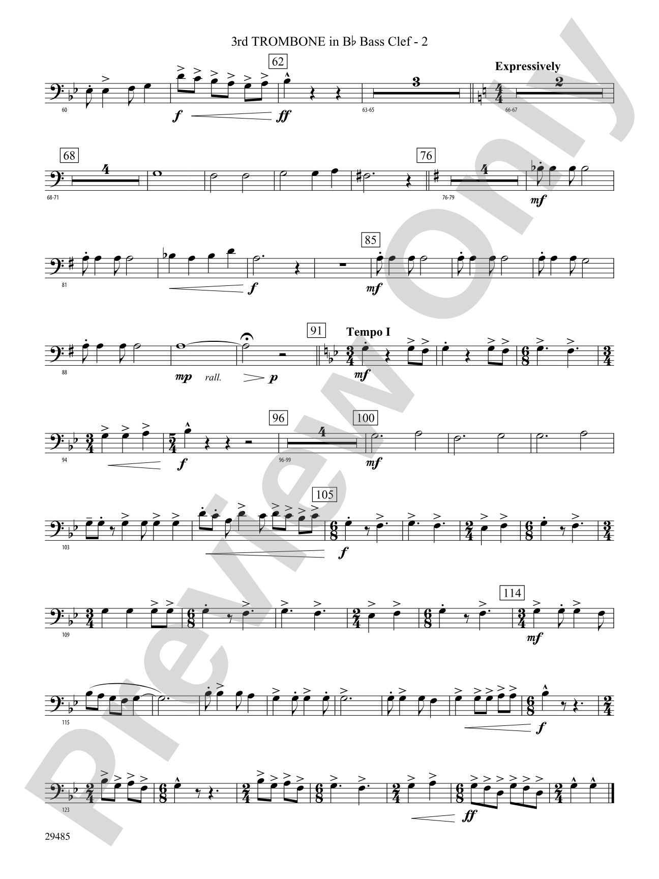 McKenzie River Quest: (wp) 3rd B-flat Trombone B.C.