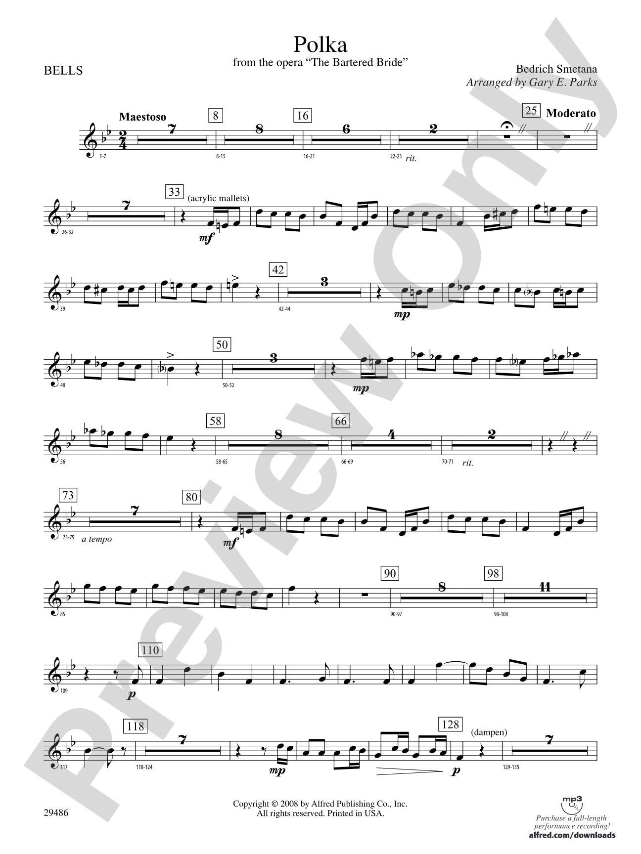 Polka from The Bartered Bride: Bells