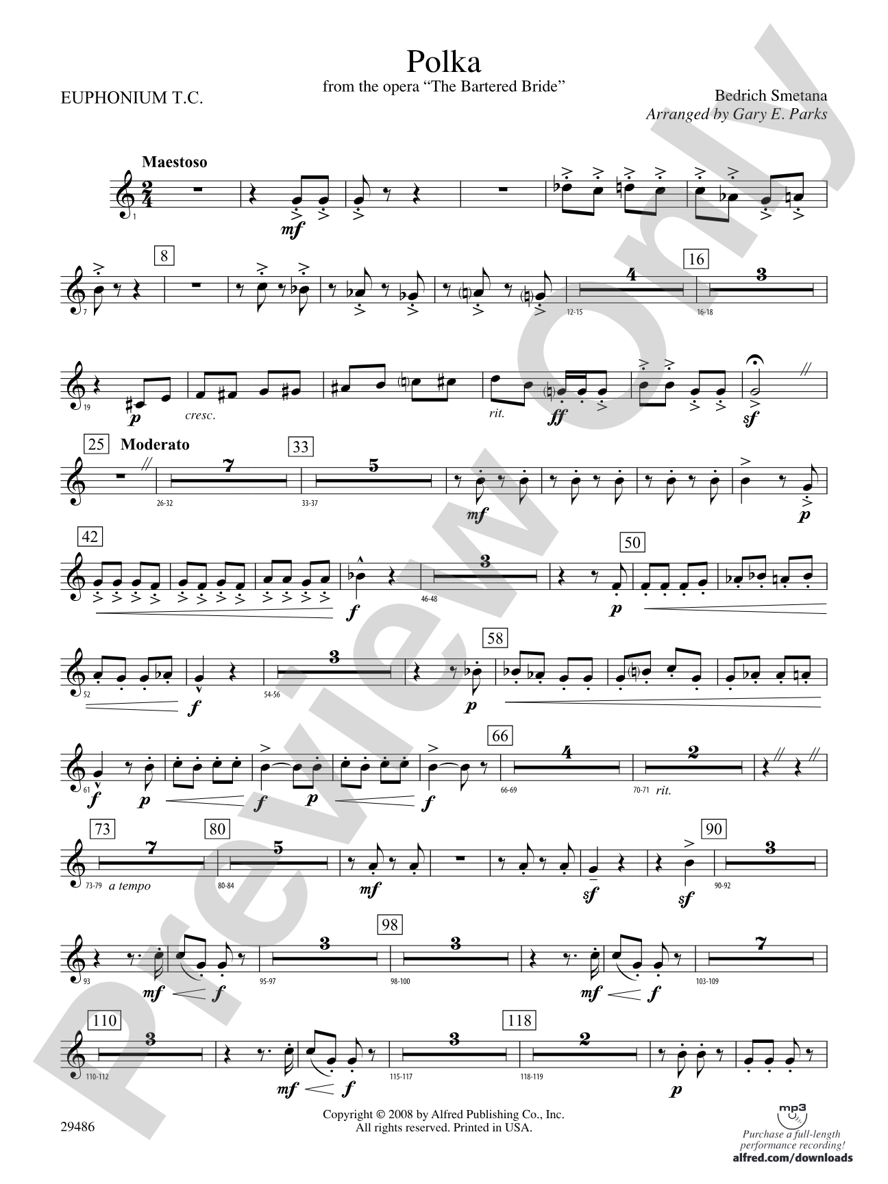 Polka from The Bartered Bride: Baritone T.C.