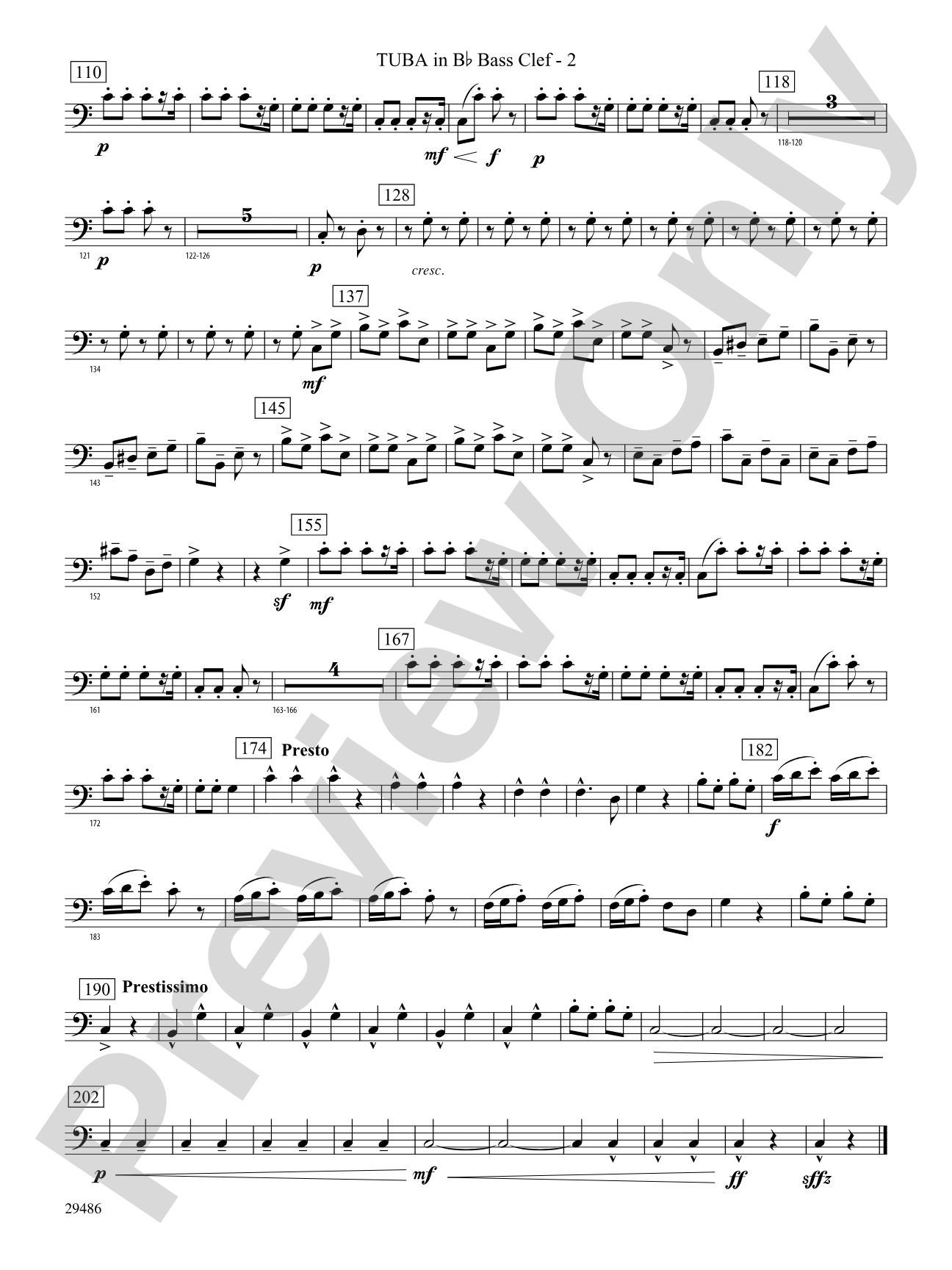 Polka from The Bartered Bride: (wp) B-flat Tuba B.C.