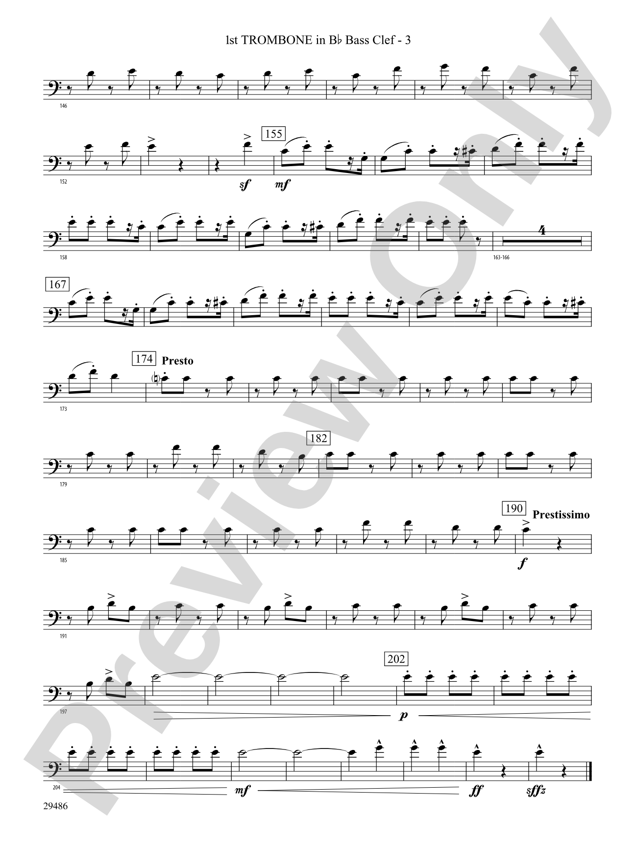 Polka from The Bartered Bride: (wp) 1st B-flat Trombone B.C.