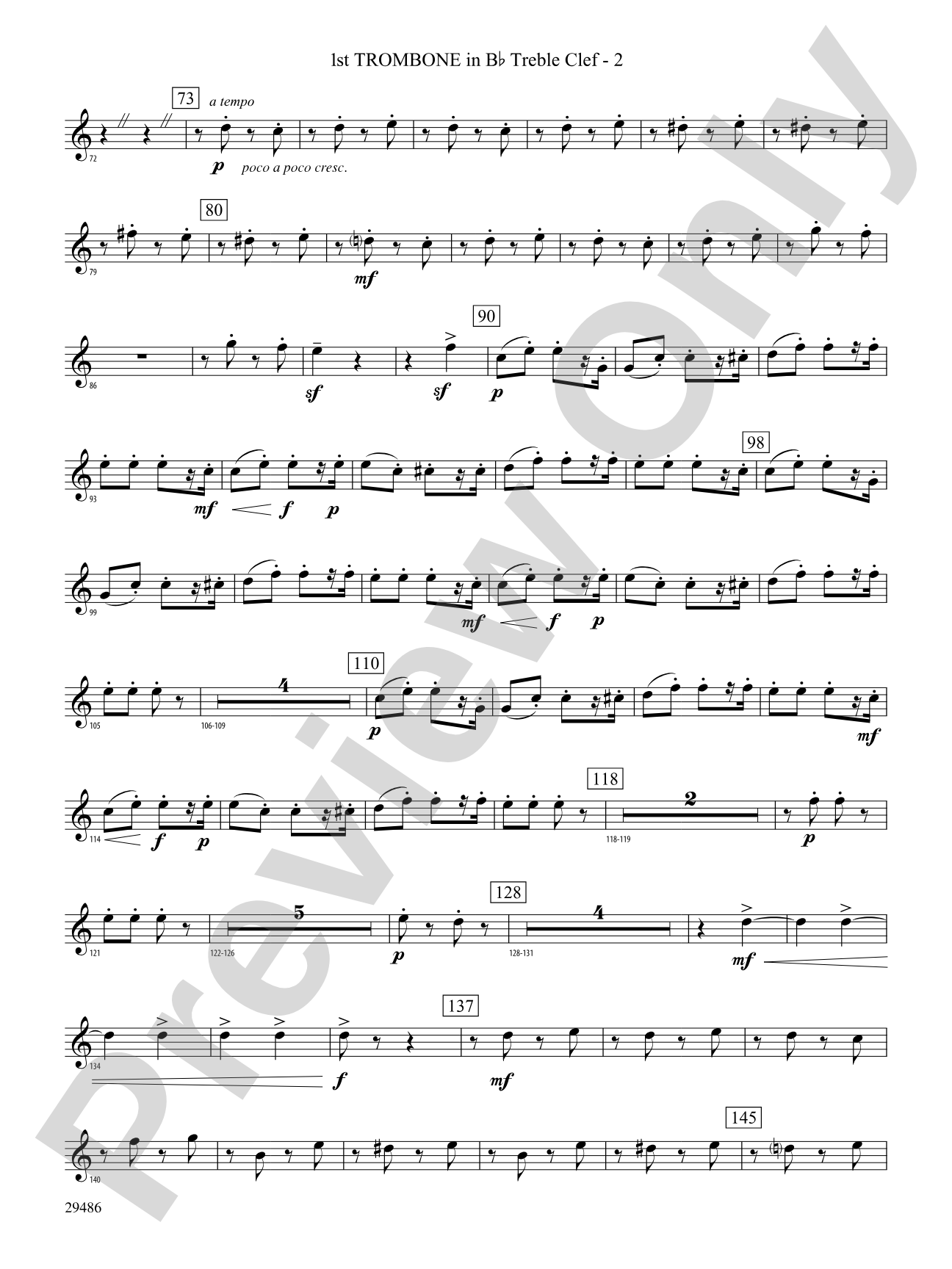Polka from The Bartered Bride: (wp) 1st B-flat Trombone T.C.
