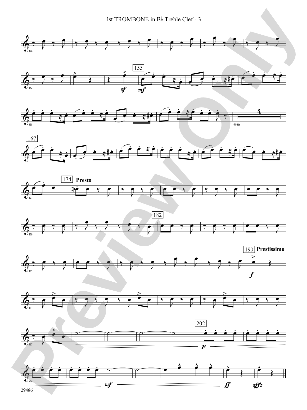 Polka from The Bartered Bride: (wp) 1st B-flat Trombone T.C.