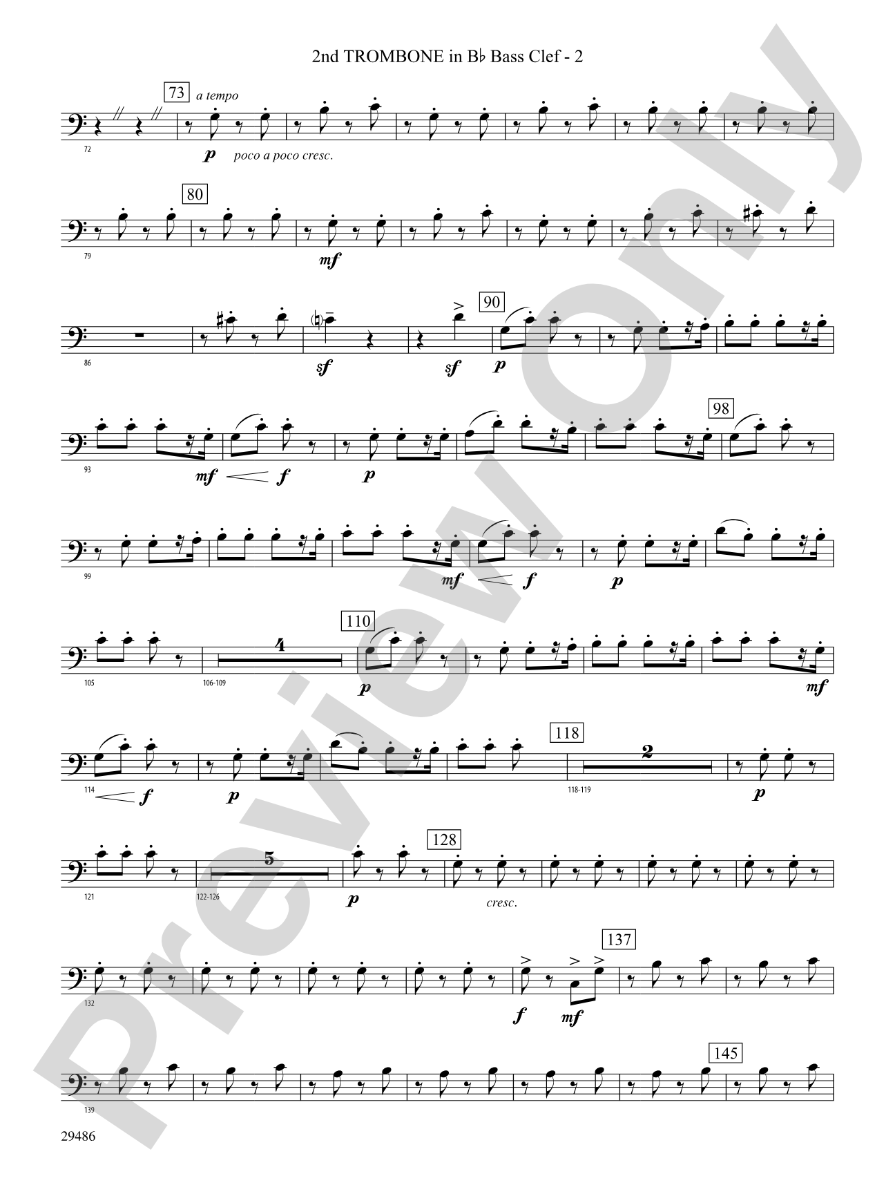 Polka from The Bartered Bride: (wp) 2nd B-flat Trombone B.C.