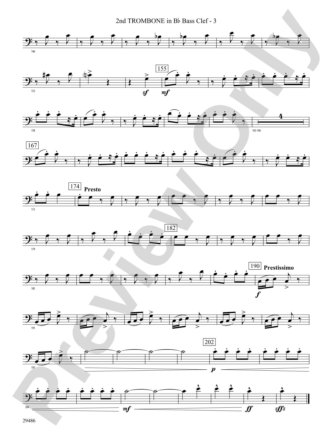 Polka from The Bartered Bride: (wp) 2nd B-flat Trombone B.C.