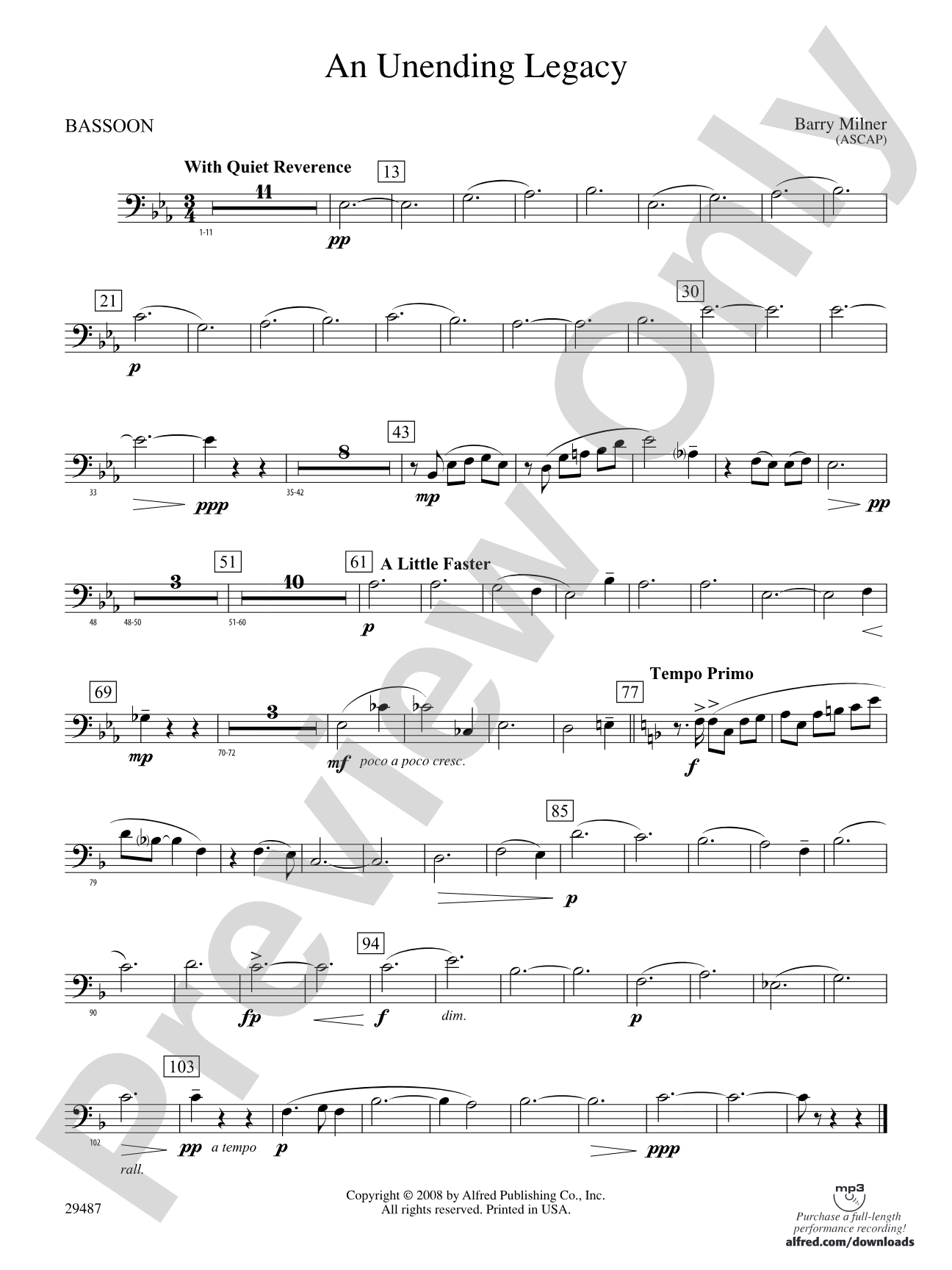 An Unending Legacy: Bassoon