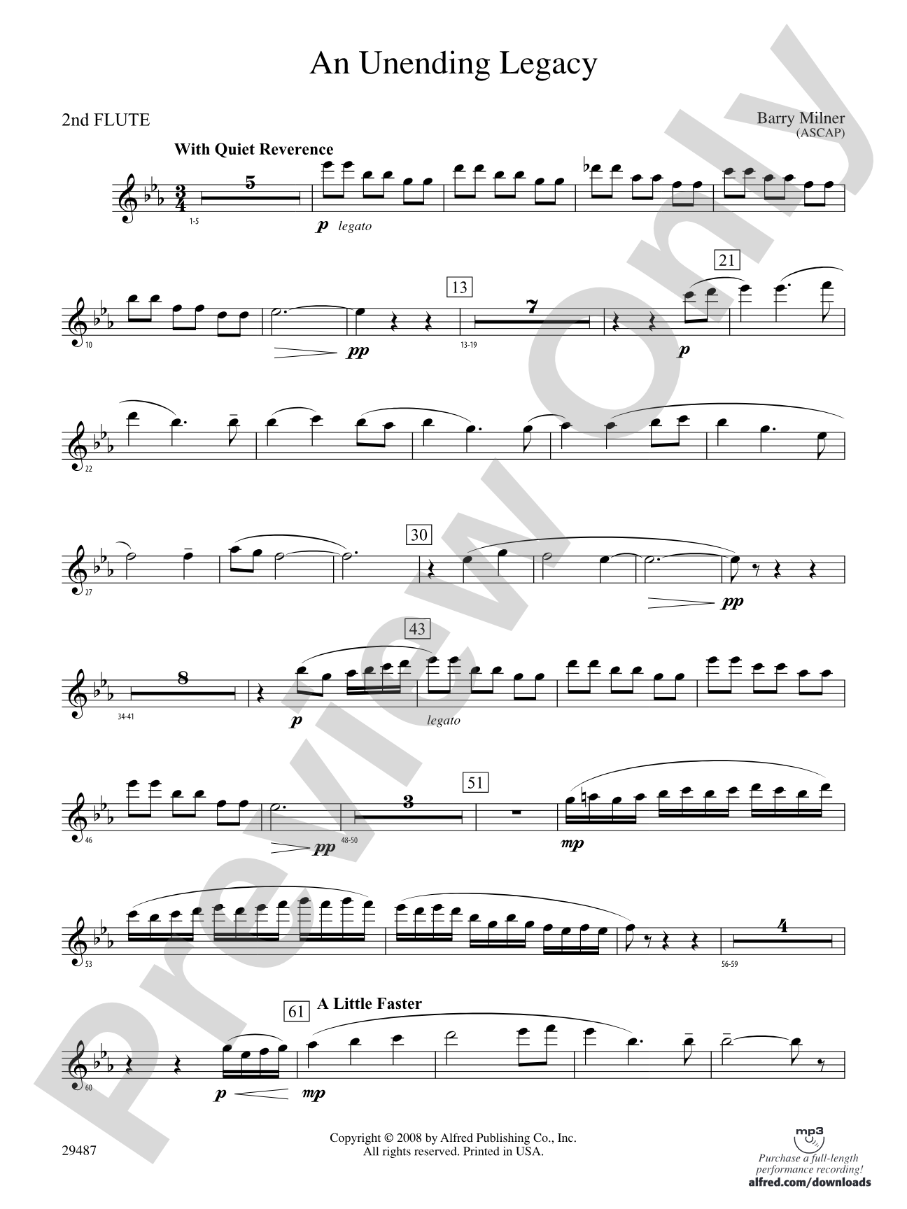 An Unending Legacy: 2nd Flute