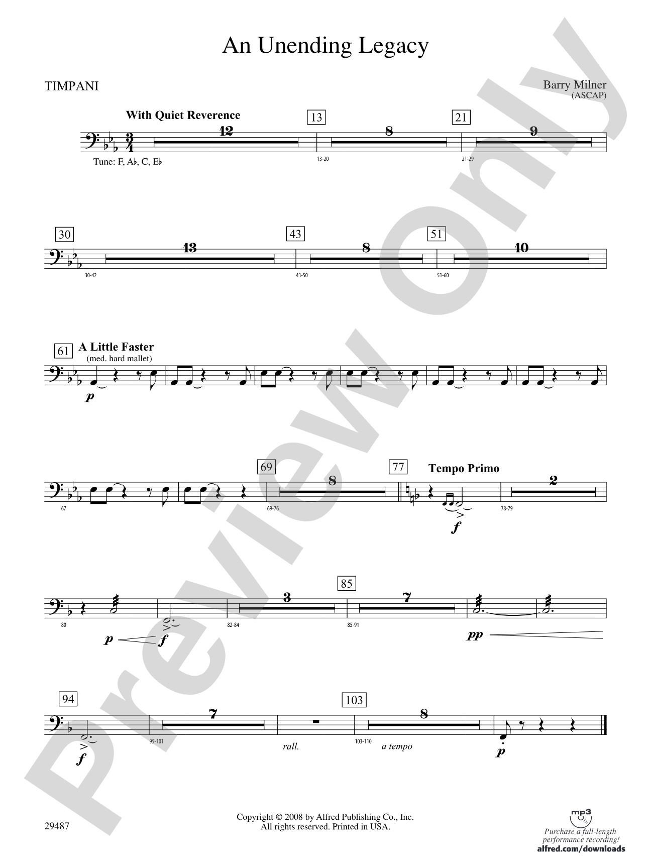 An Unending Legacy: Timpani