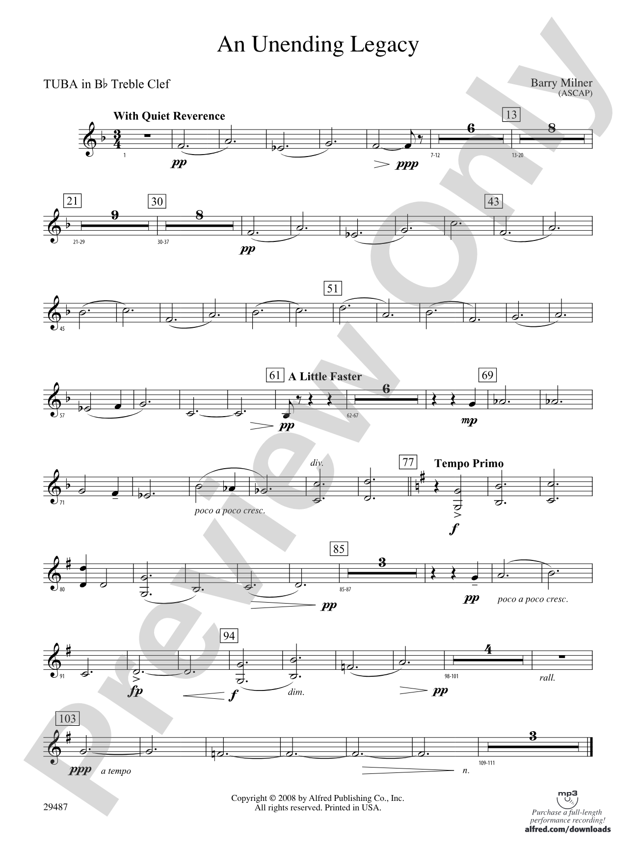 An Unending Legacy: (wp) B-flat Tuba T.C.