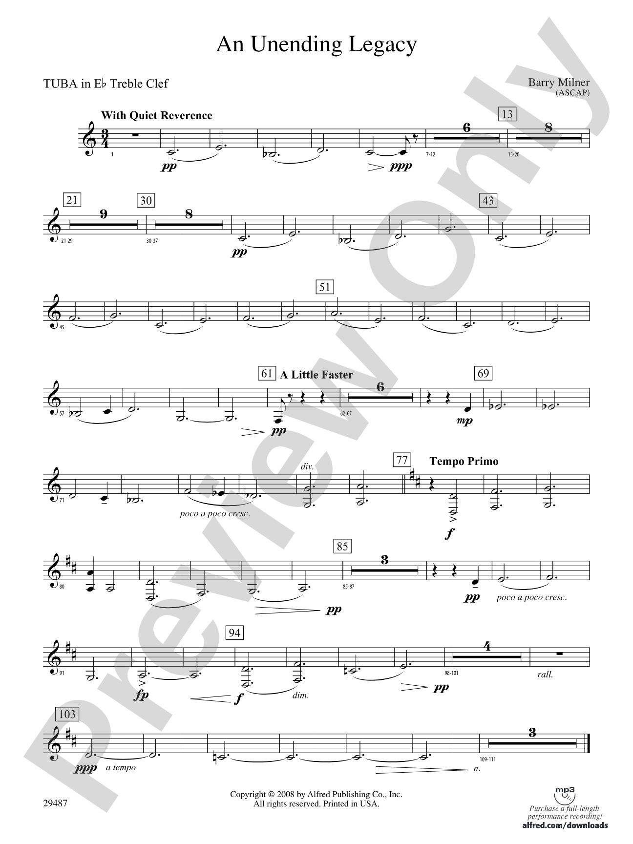 An Unending Legacy: (wp) E-flat Tuba T.C.