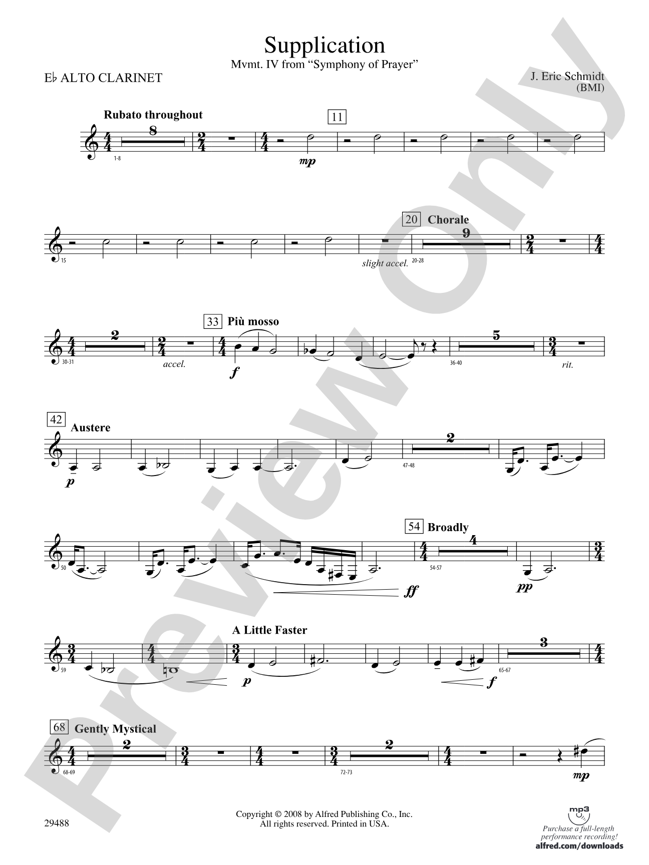 Supplication: E-flat Alto Clarinet
