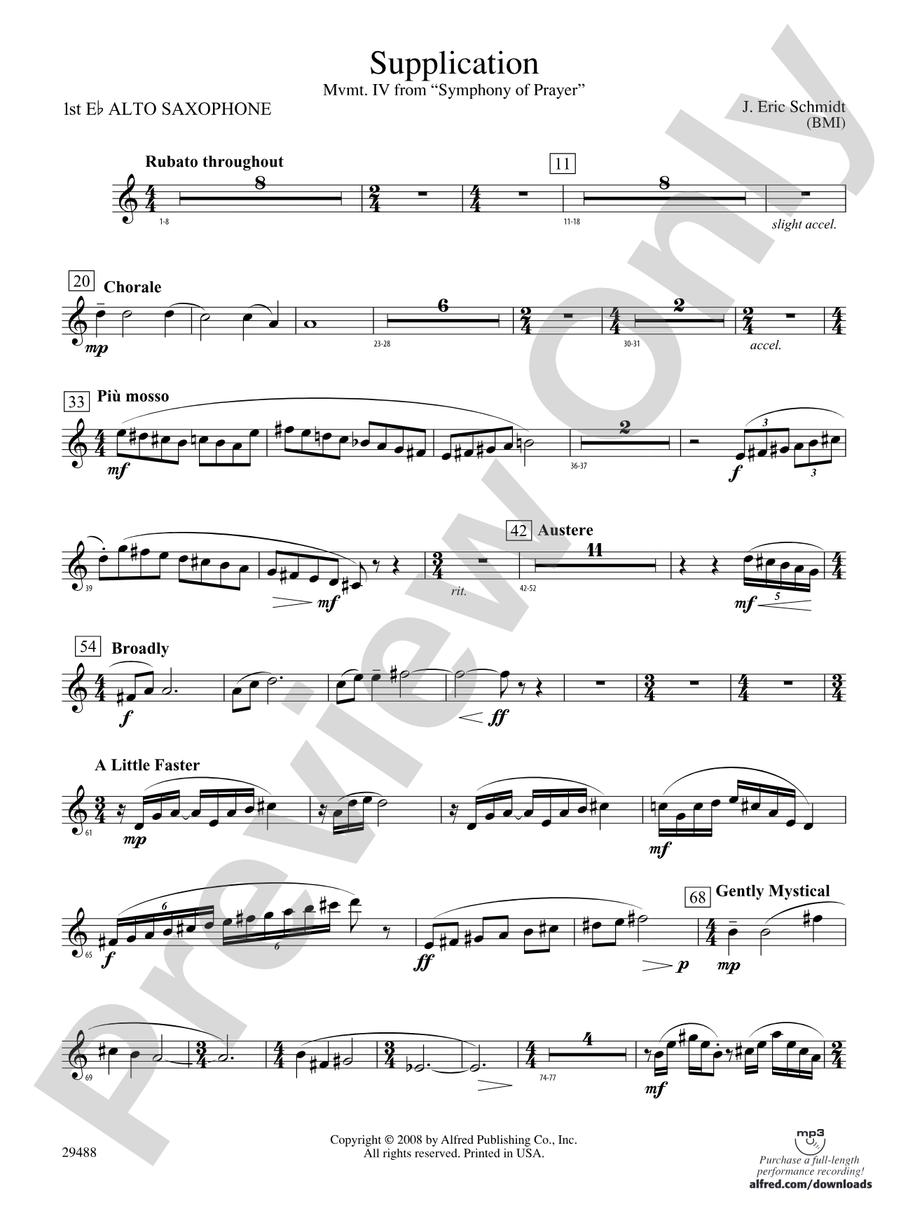 Supplication: E-flat Alto Saxophone