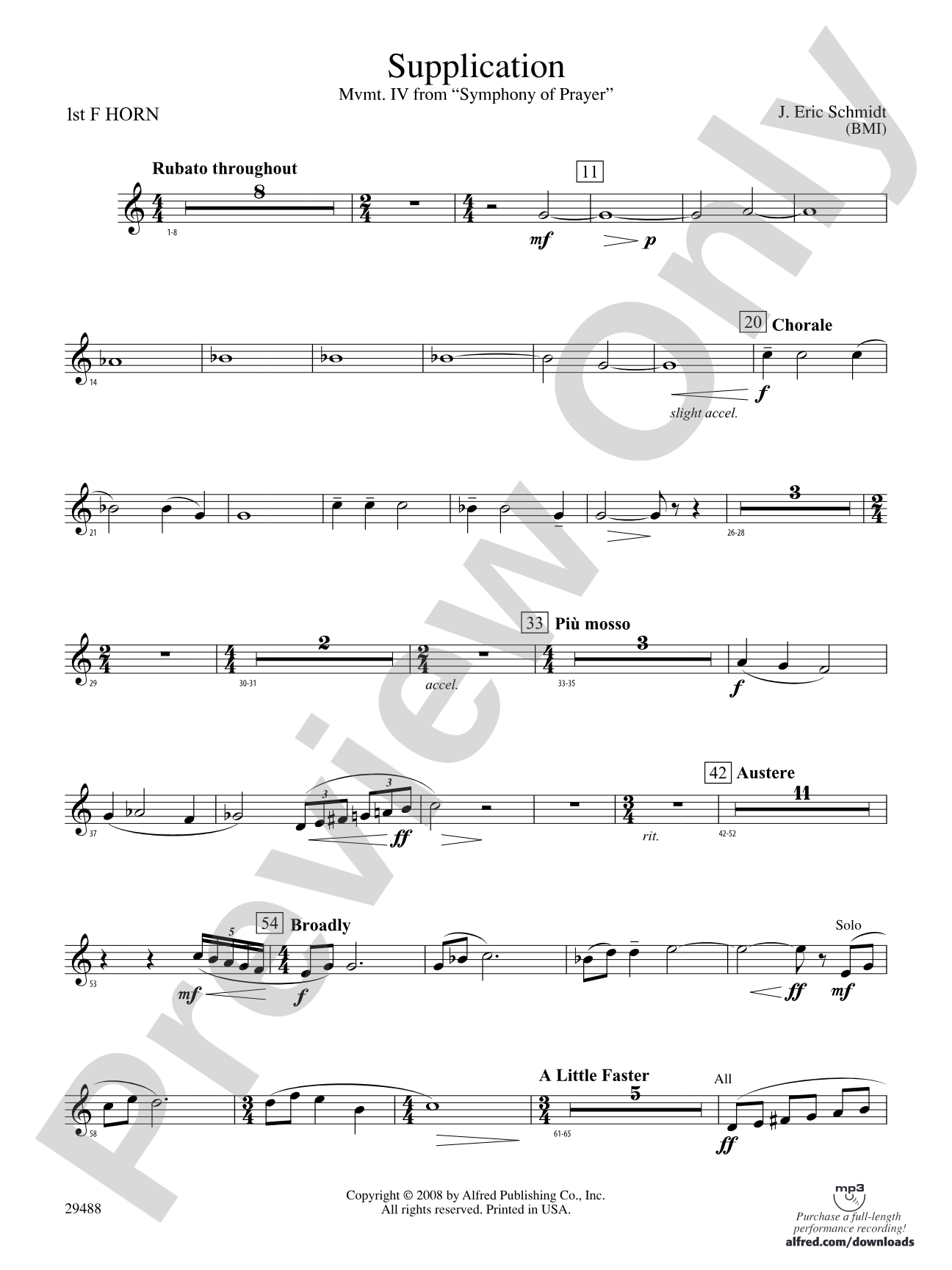 Supplication: 1st F Horn