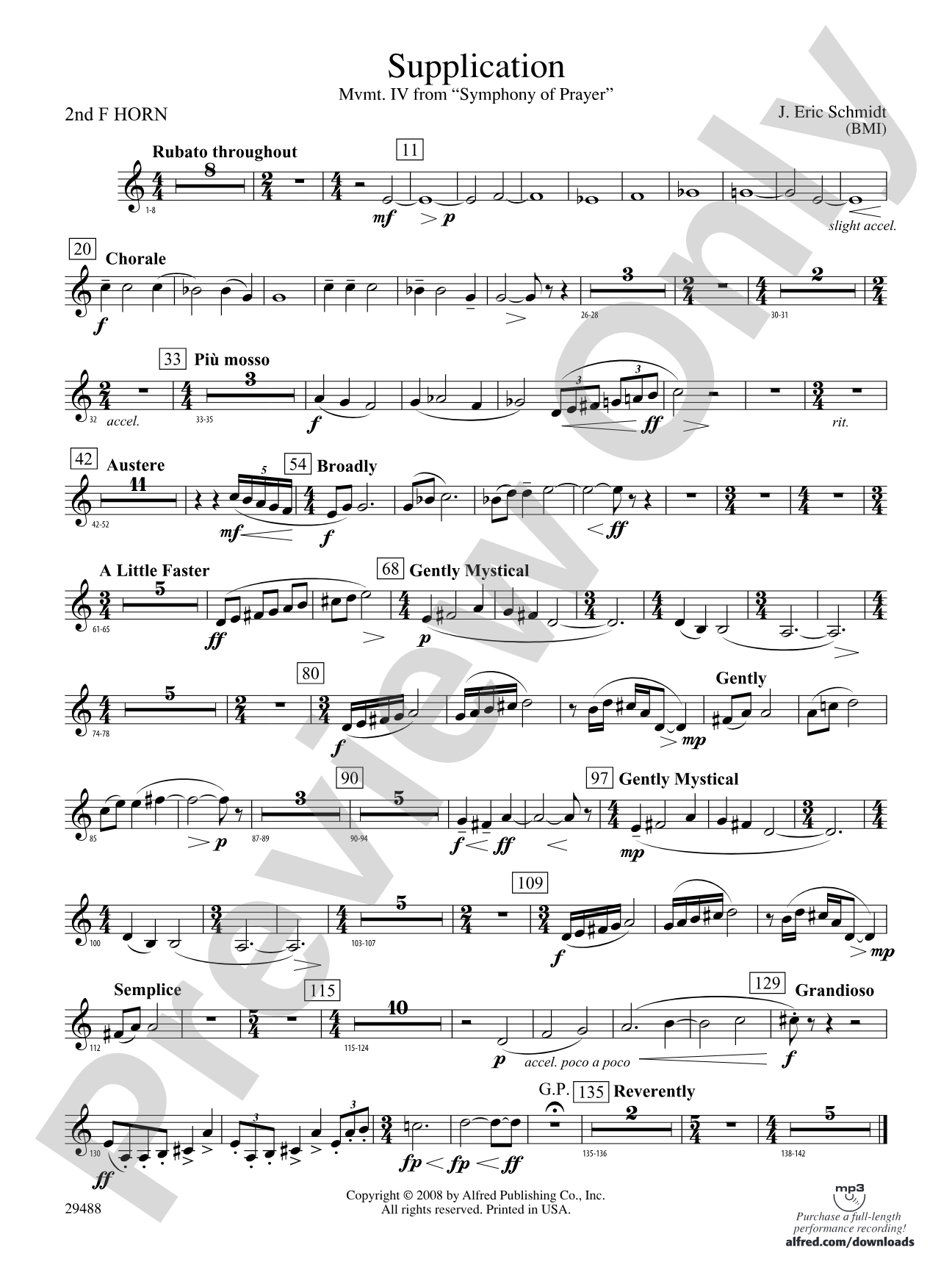Supplication: 2nd F Horn