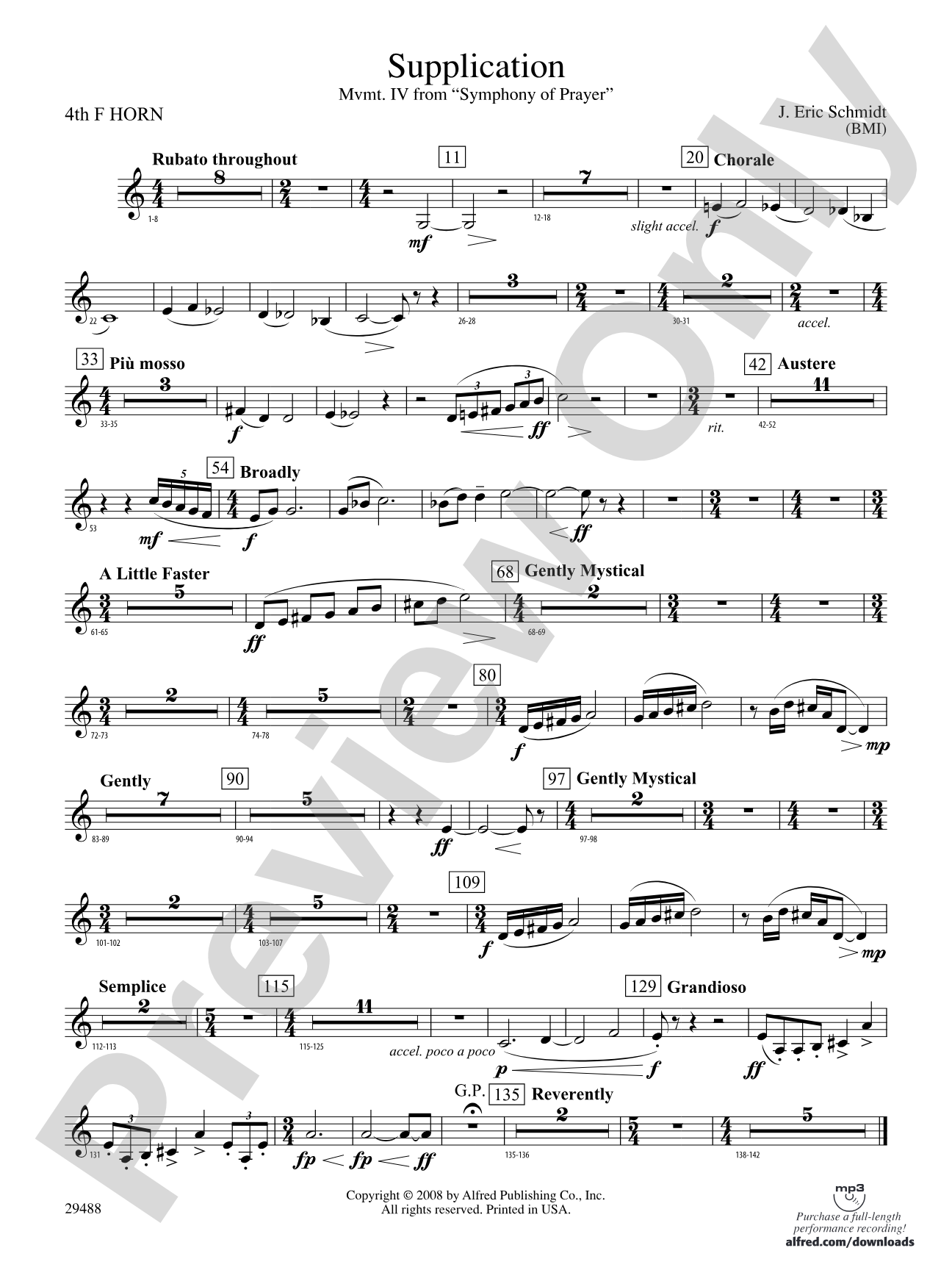 Supplication: 4th F Horn