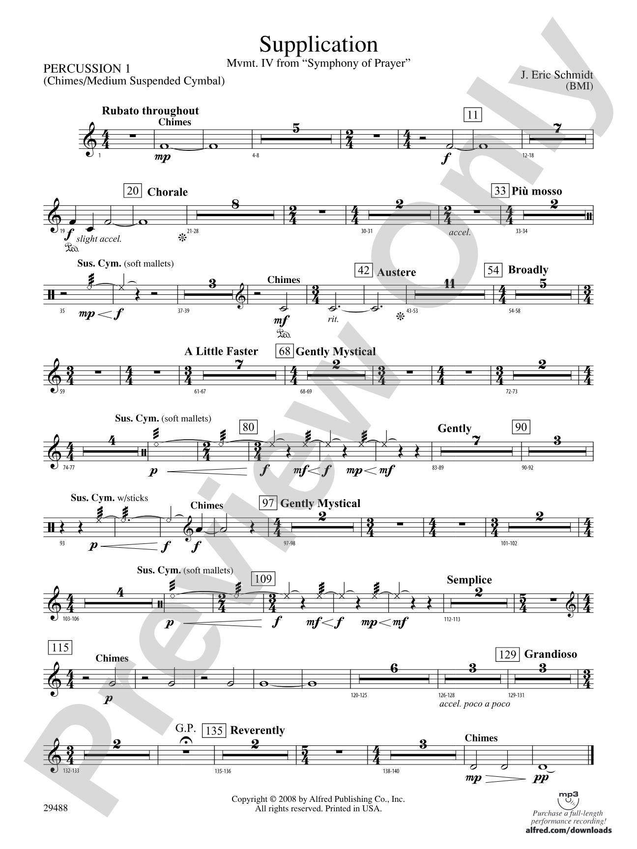 Supplication: 1st Percussion