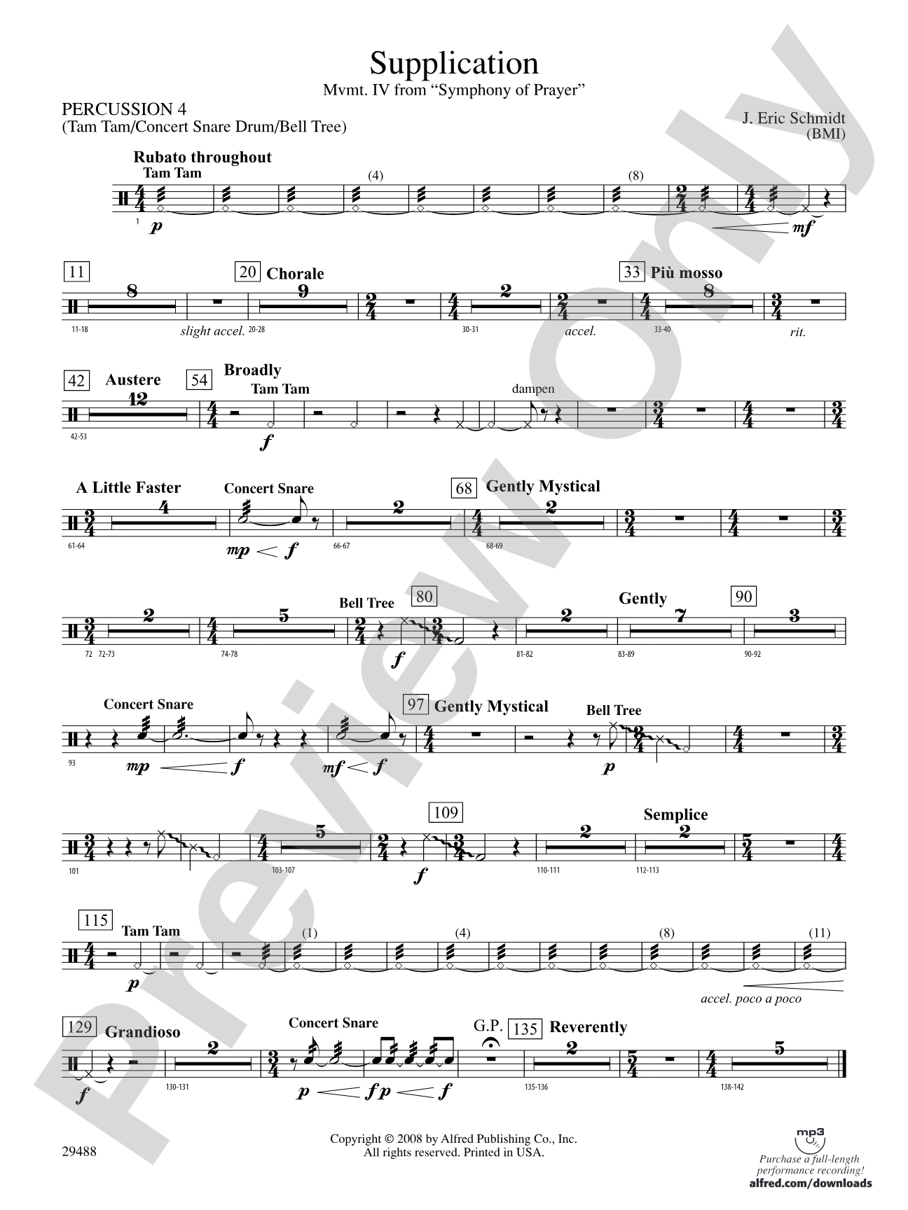 Supplication: 4th Percussion