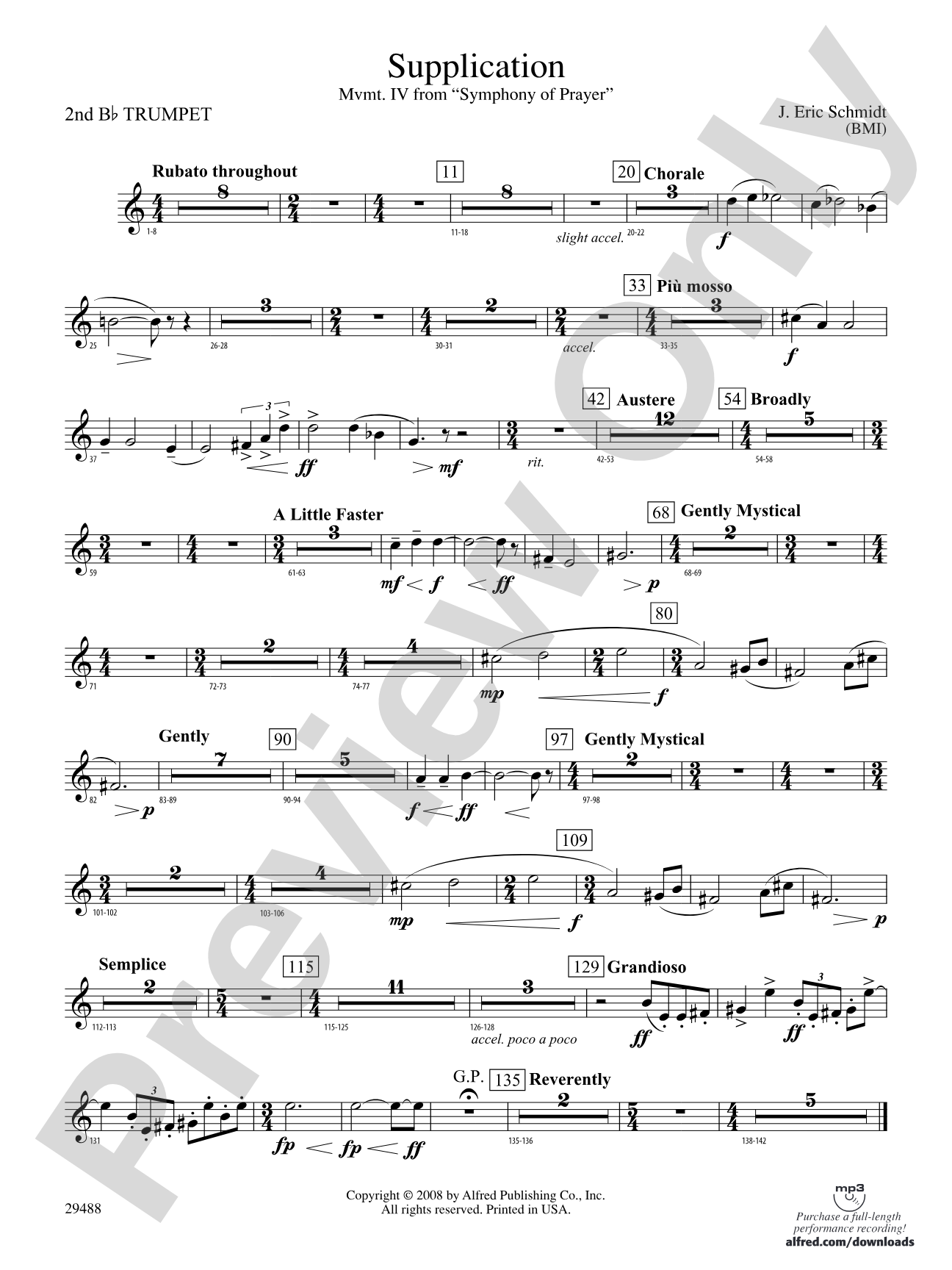 Supplication: 2nd B-flat Trumpet
