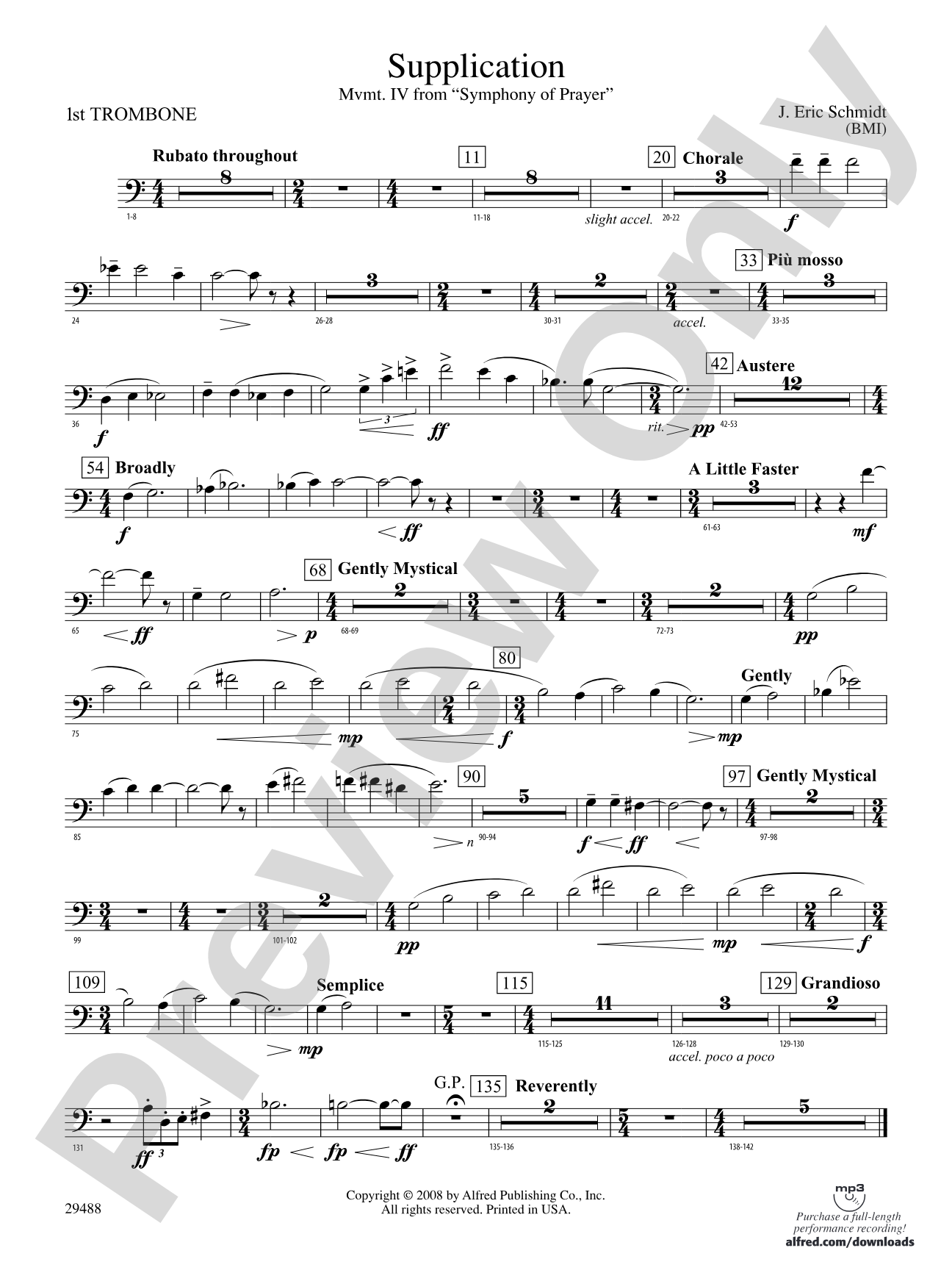 Supplication: 1st Trombone